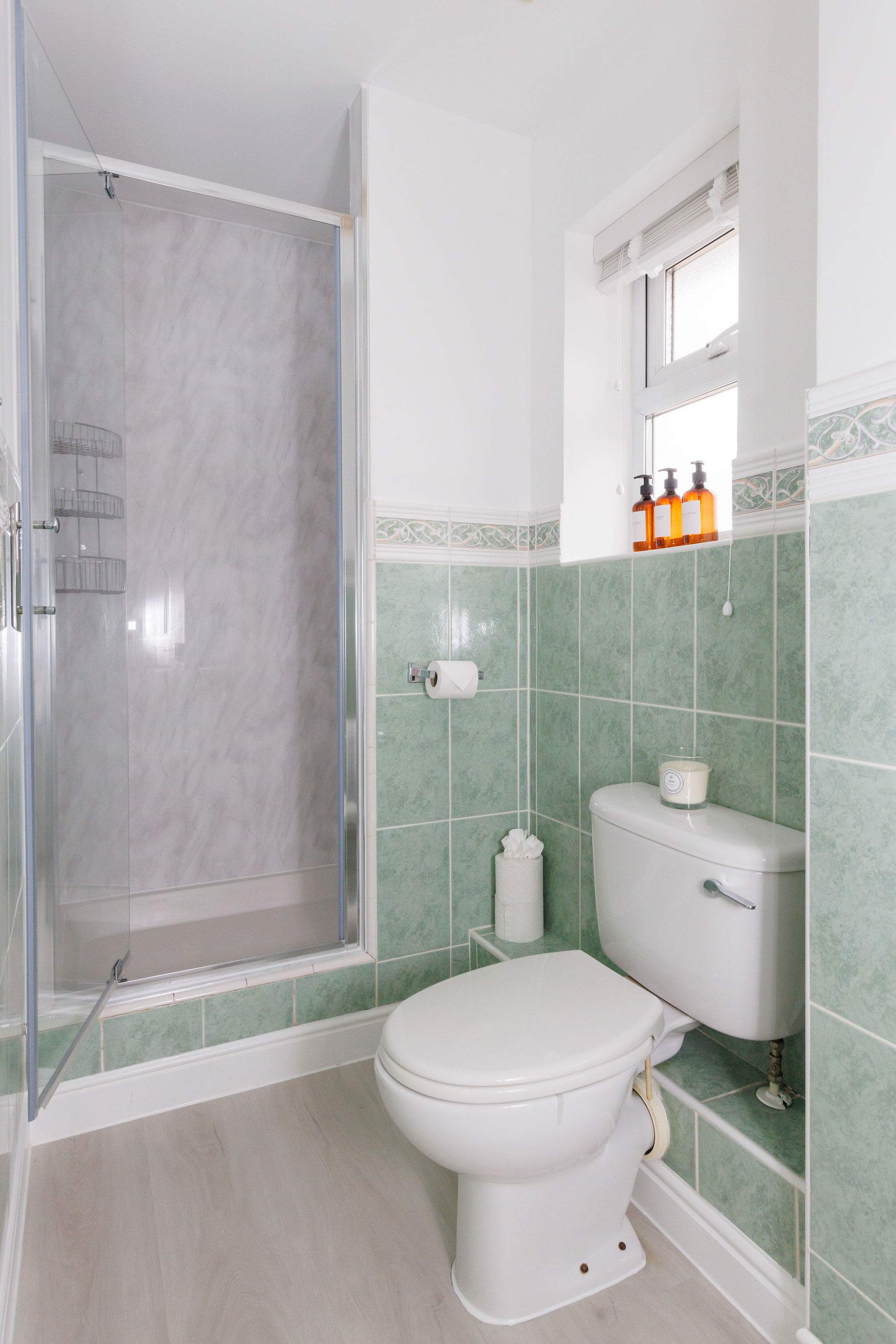 The master bedroom ensuite has a shower, sink and WC.