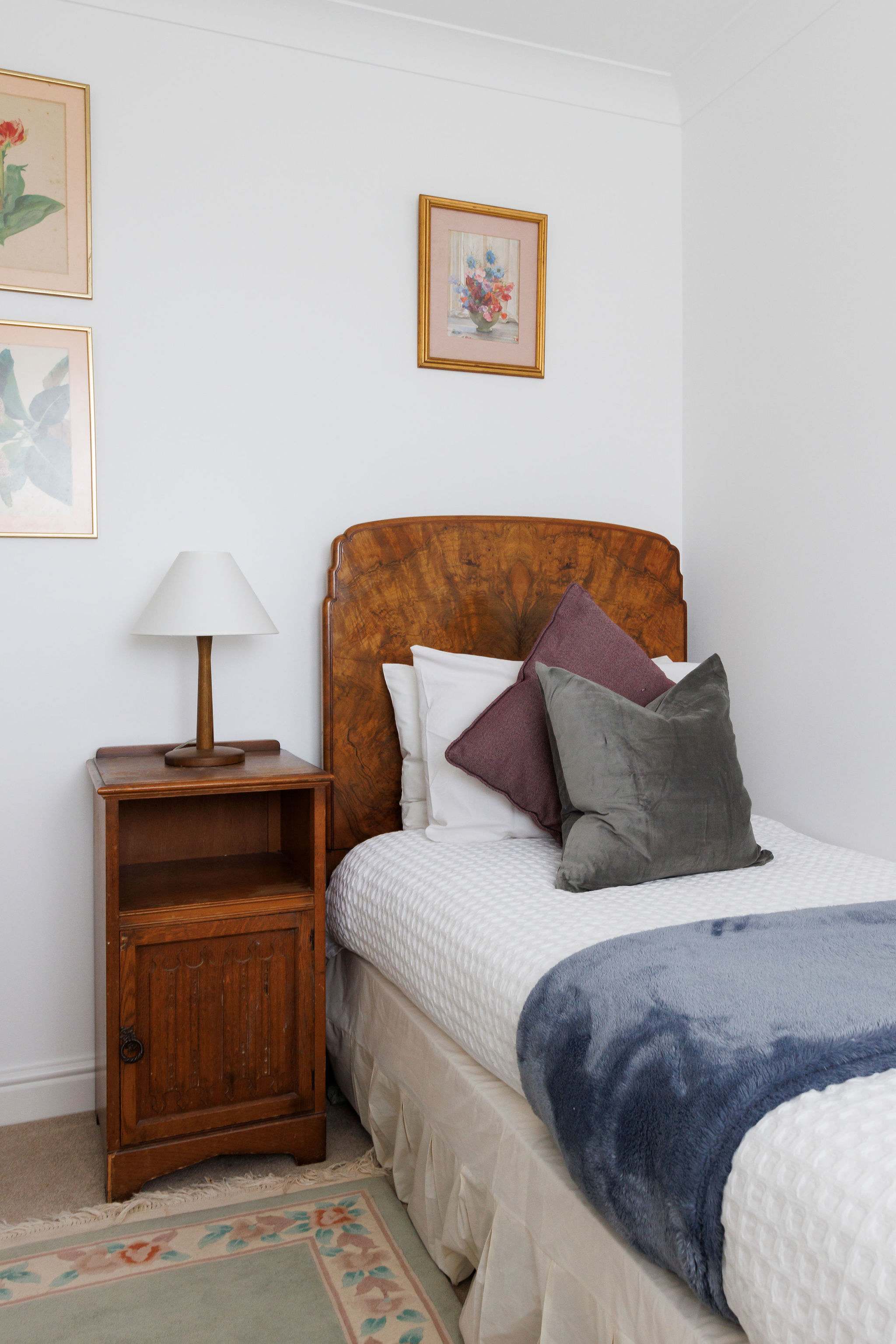 The fourth room offers a single bed and small sofa bed, perfect for children.