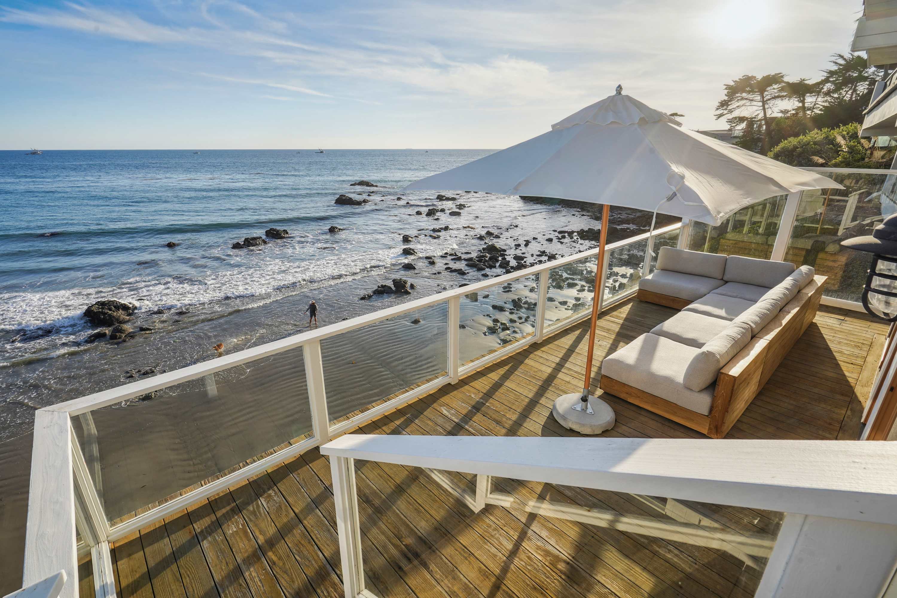 Relaxation finds new meaning by the sea.