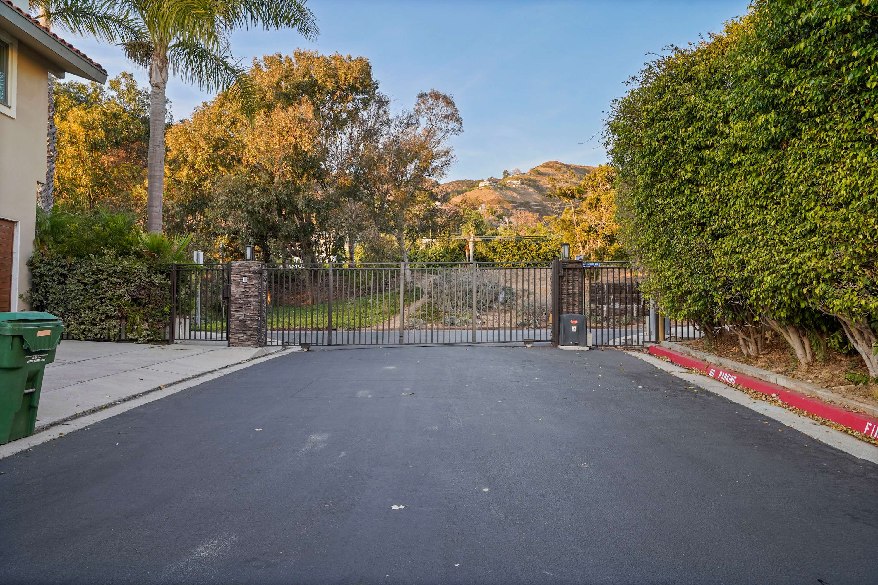 A gated entrance that sets the tone for luxury and seclusion.
