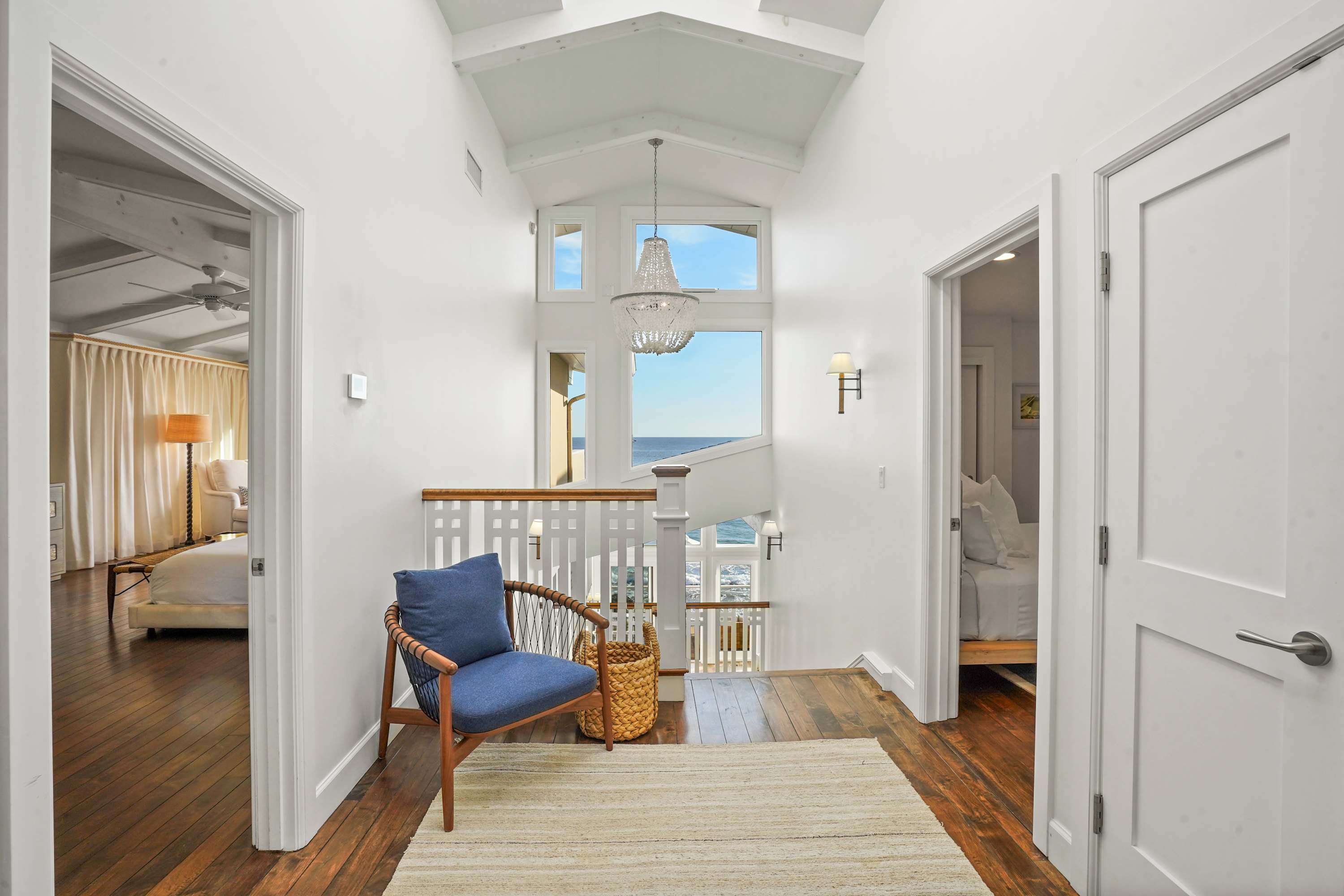 Ocean views greet you even in the quiet corners of the home.