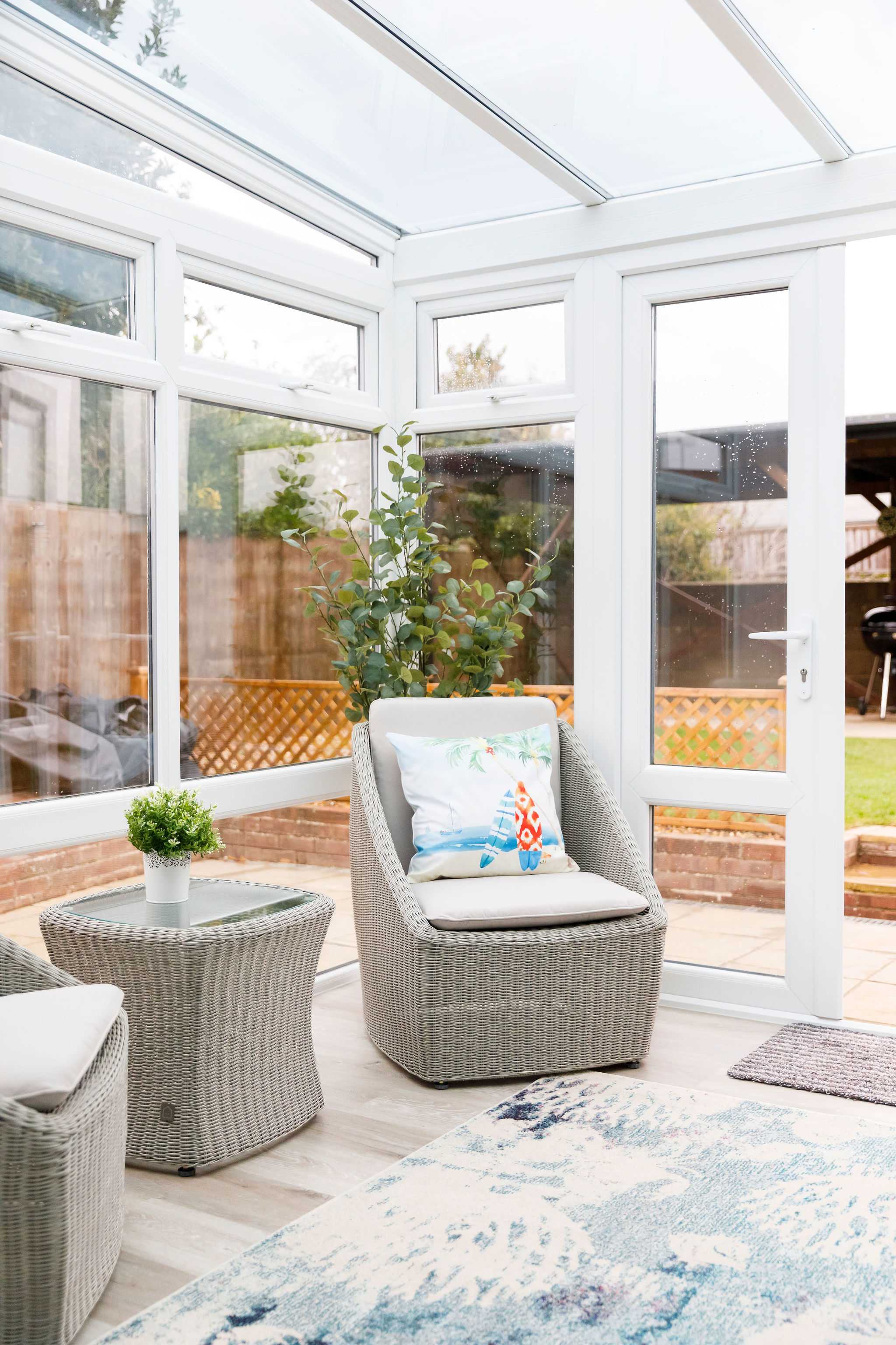 The conservatory is a fantastic additional space for all the family.