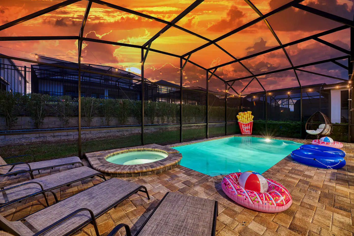 Spacious retreat w/ pool & hot tub