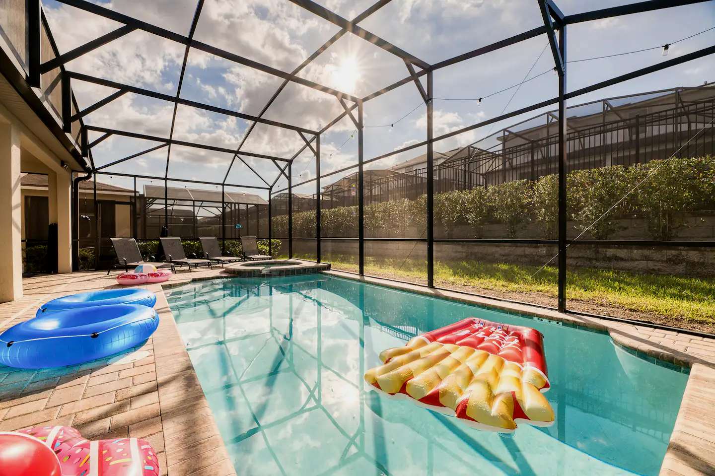 Spacious retreat w/ pool & hot tub