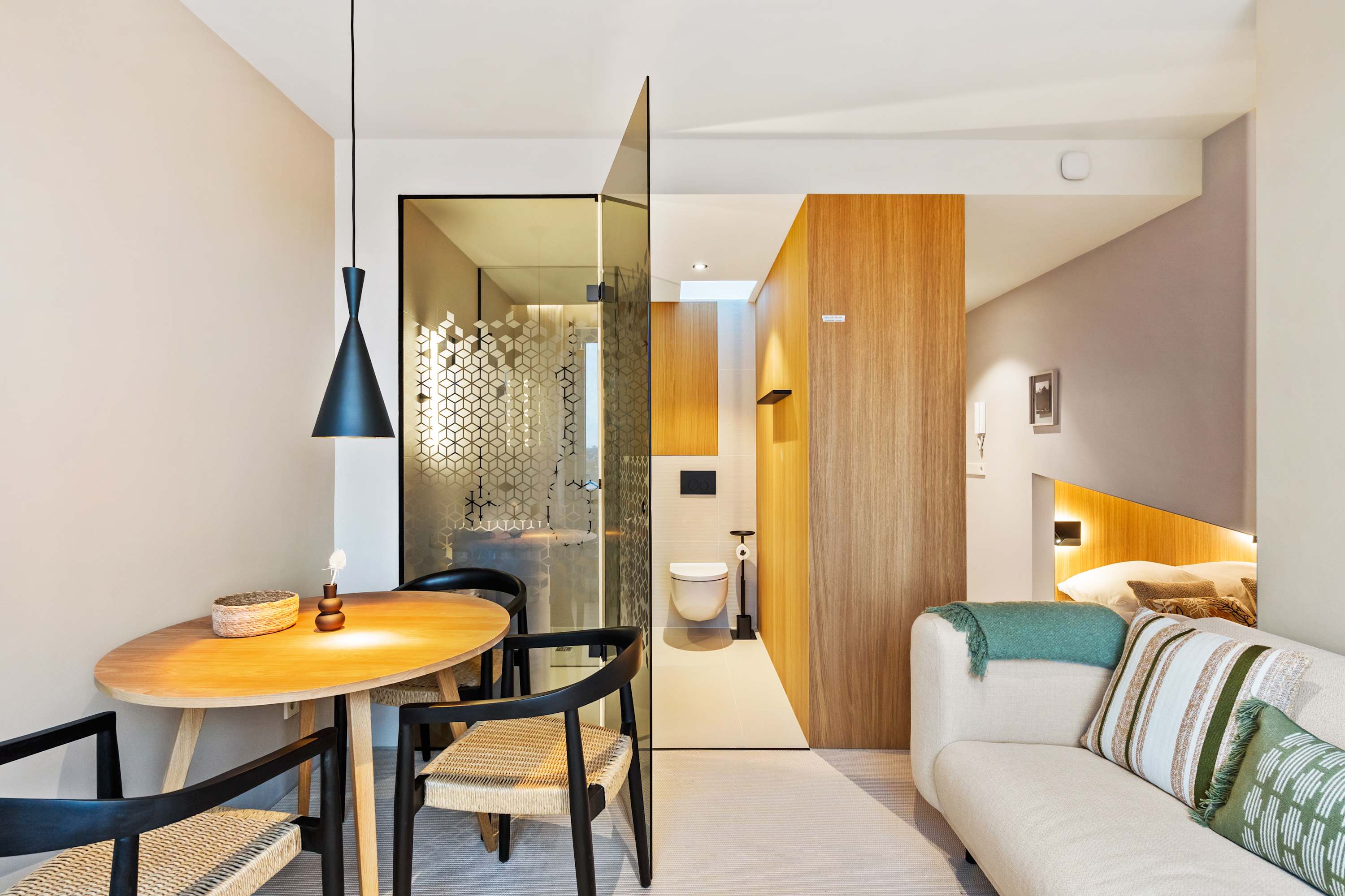 Comfort Meets Functionality – Dine or unwind in a stylish living area tailored for relaxation and convenience.