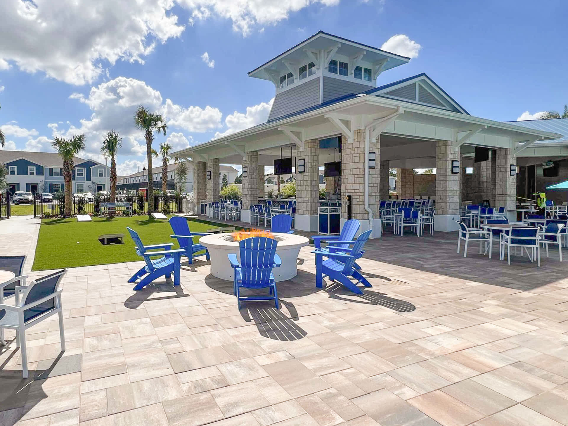 The Resort Restaurant and Lawn Games Area