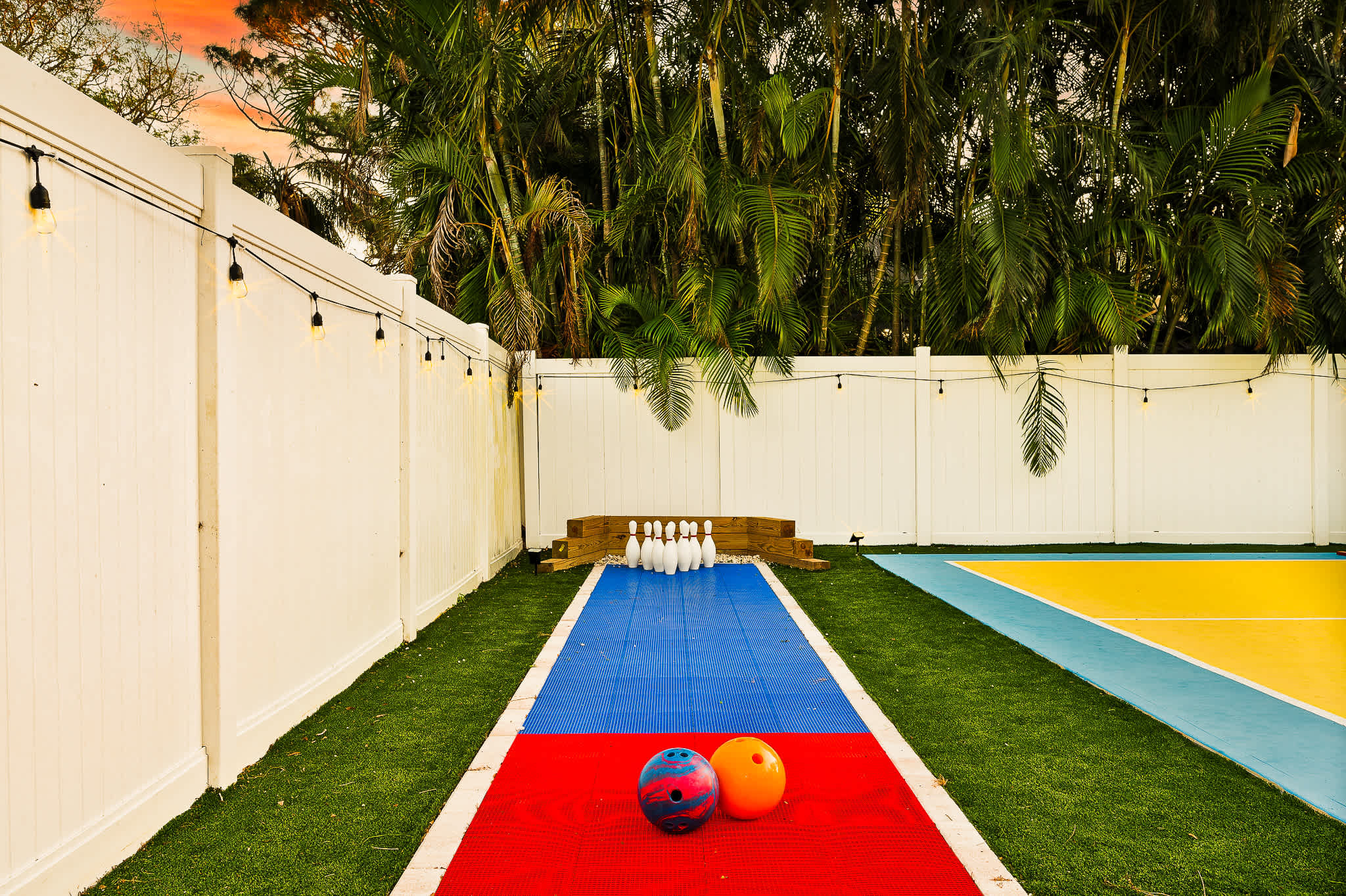 Backyard bowling lane