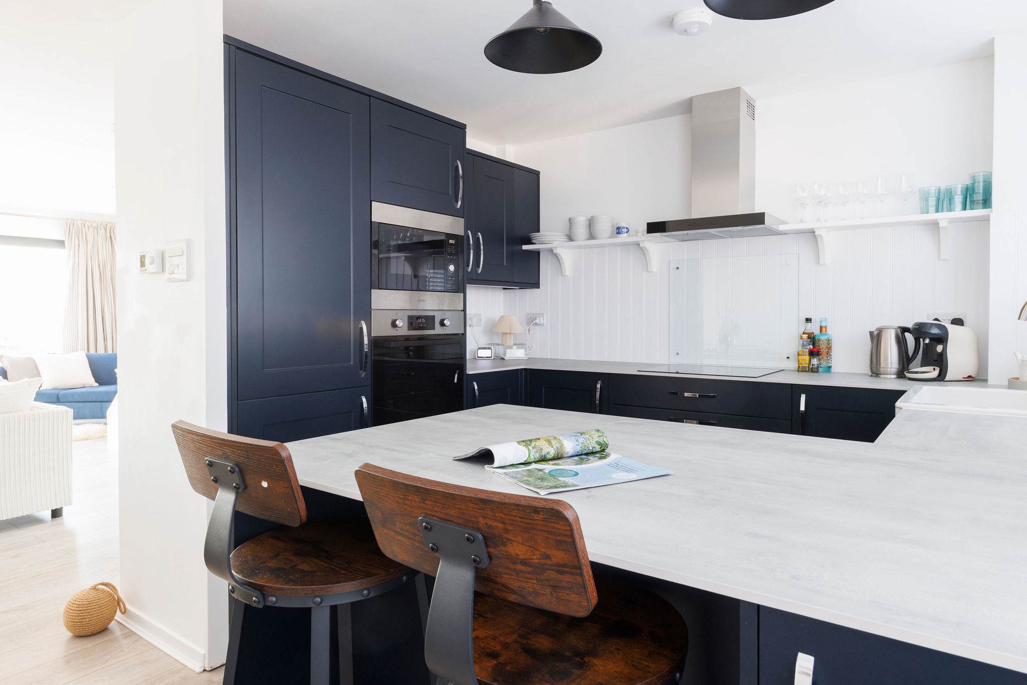 Spacious kitchen island with seating—perfect for casual dining