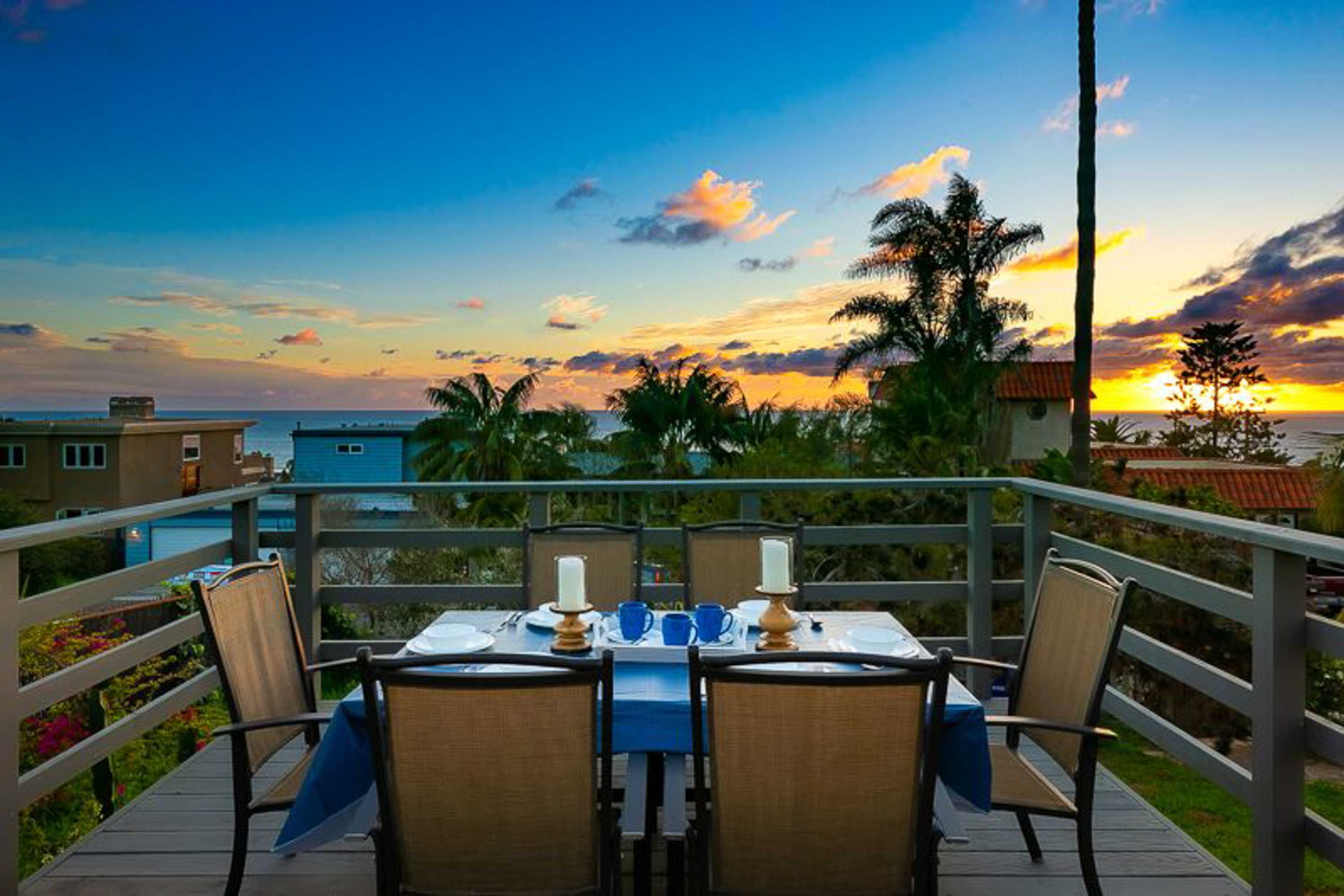 Ocean View Deck! | Walk to the Beach | King Suite — Encinitas, CA — vacation rental