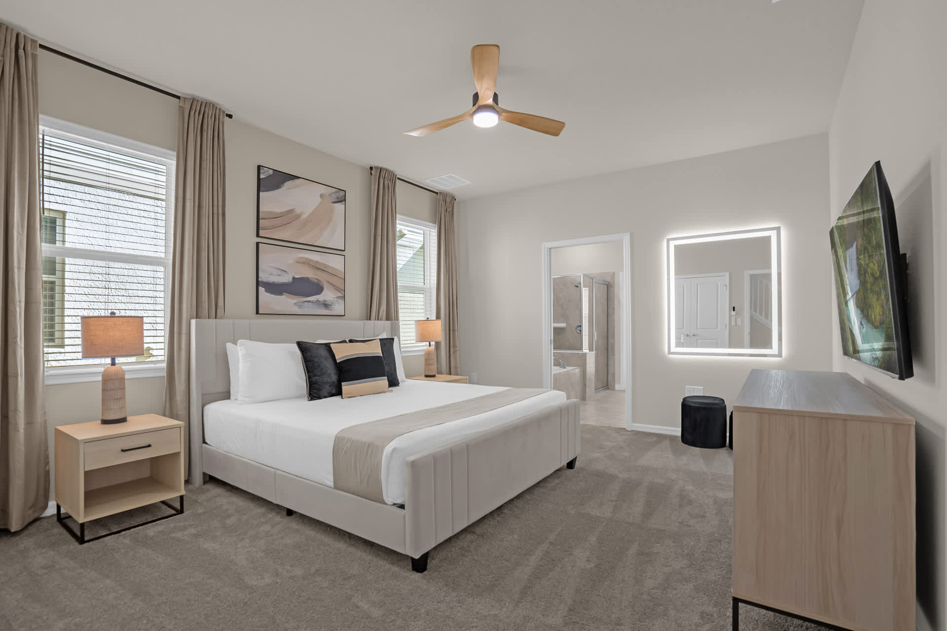 King Bedroom with Ensuite and Smart TV