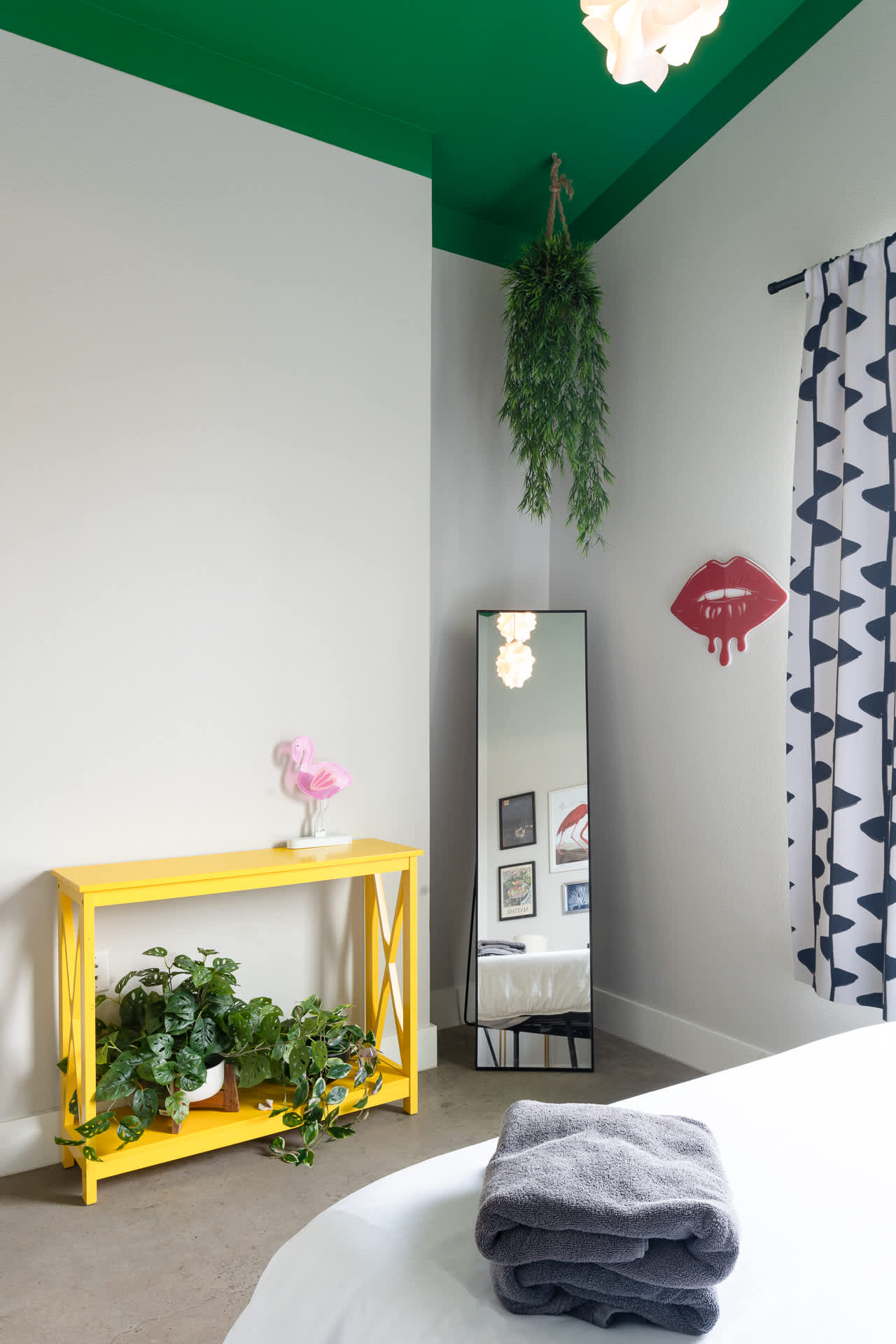 Full mirror in bedroom 