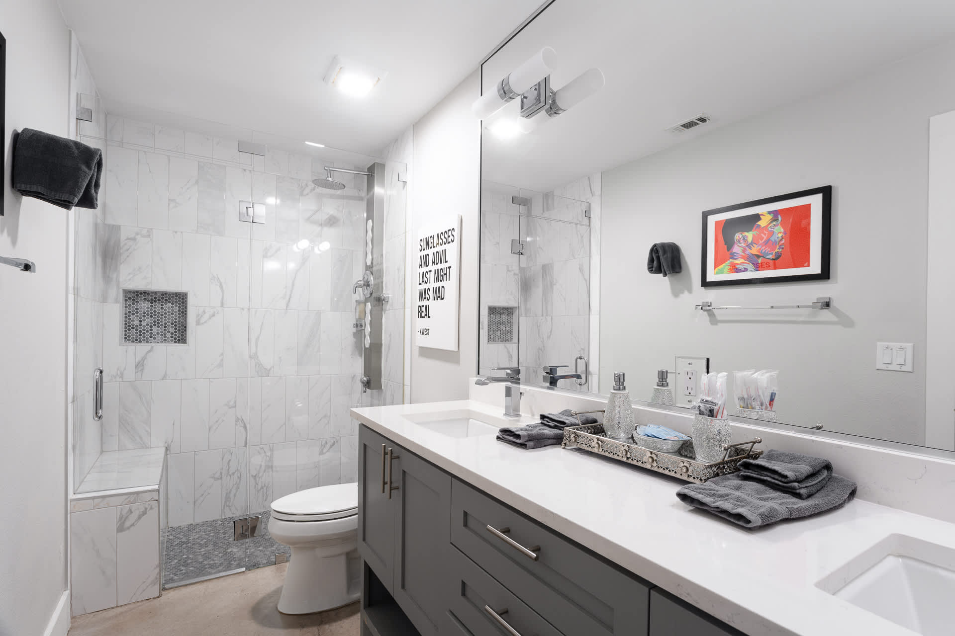 Modern Bathroom with Standing Shower