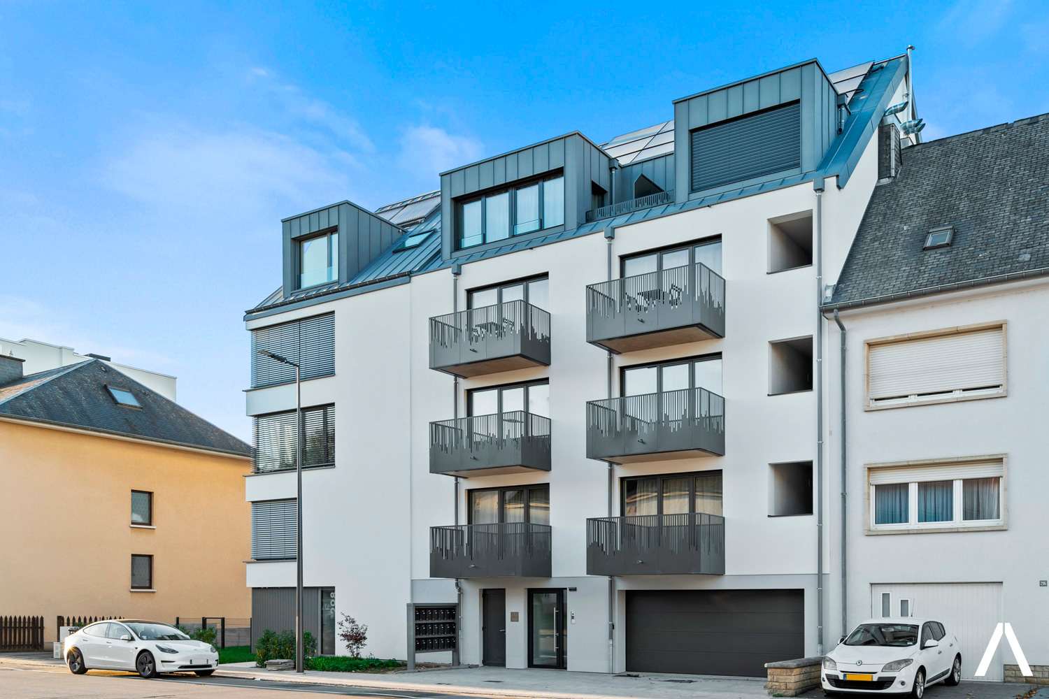 Front Exterior of the Building – Modern architecture in a convenient location 