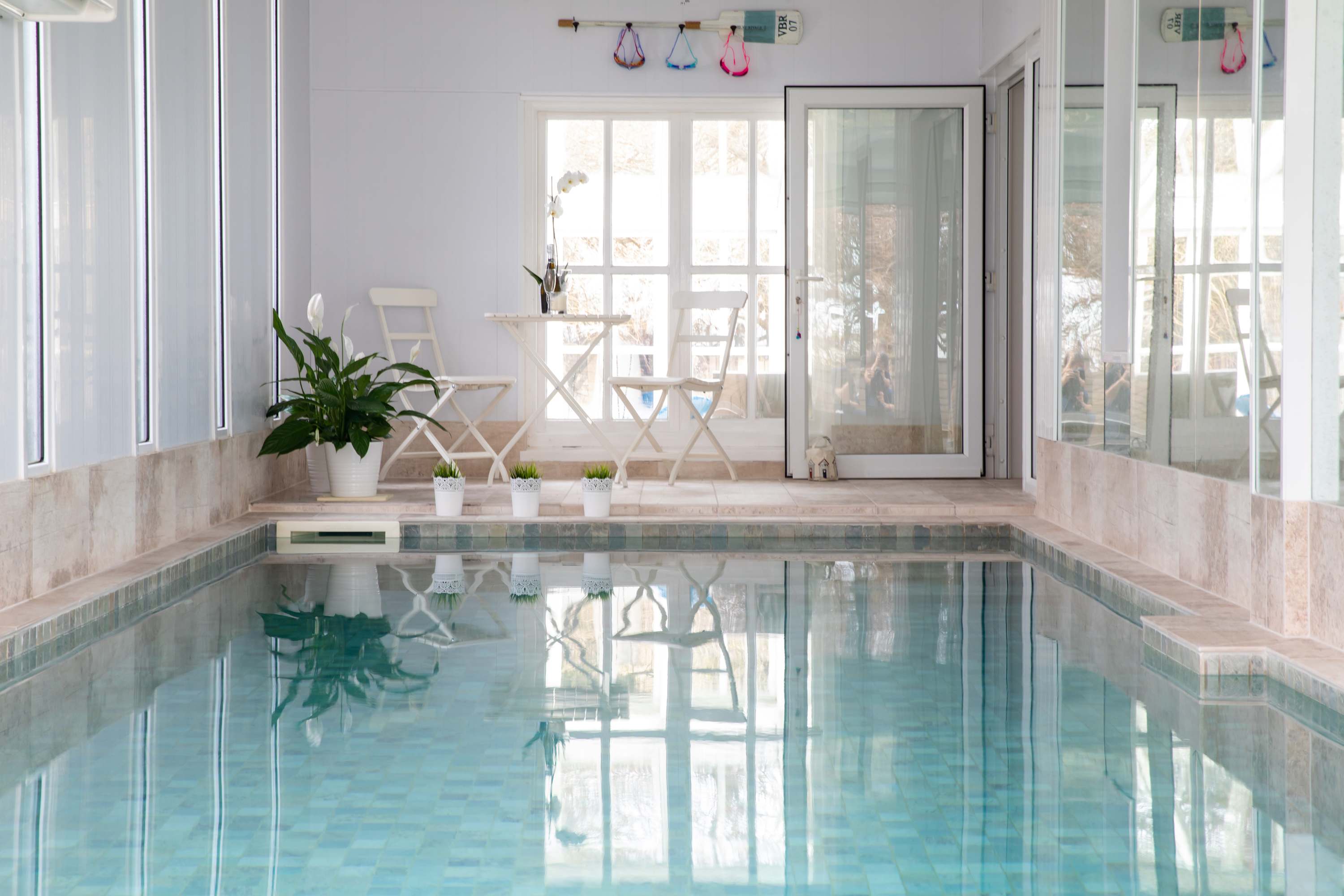 Enjoy your own private heated indoor pool, open all year round.