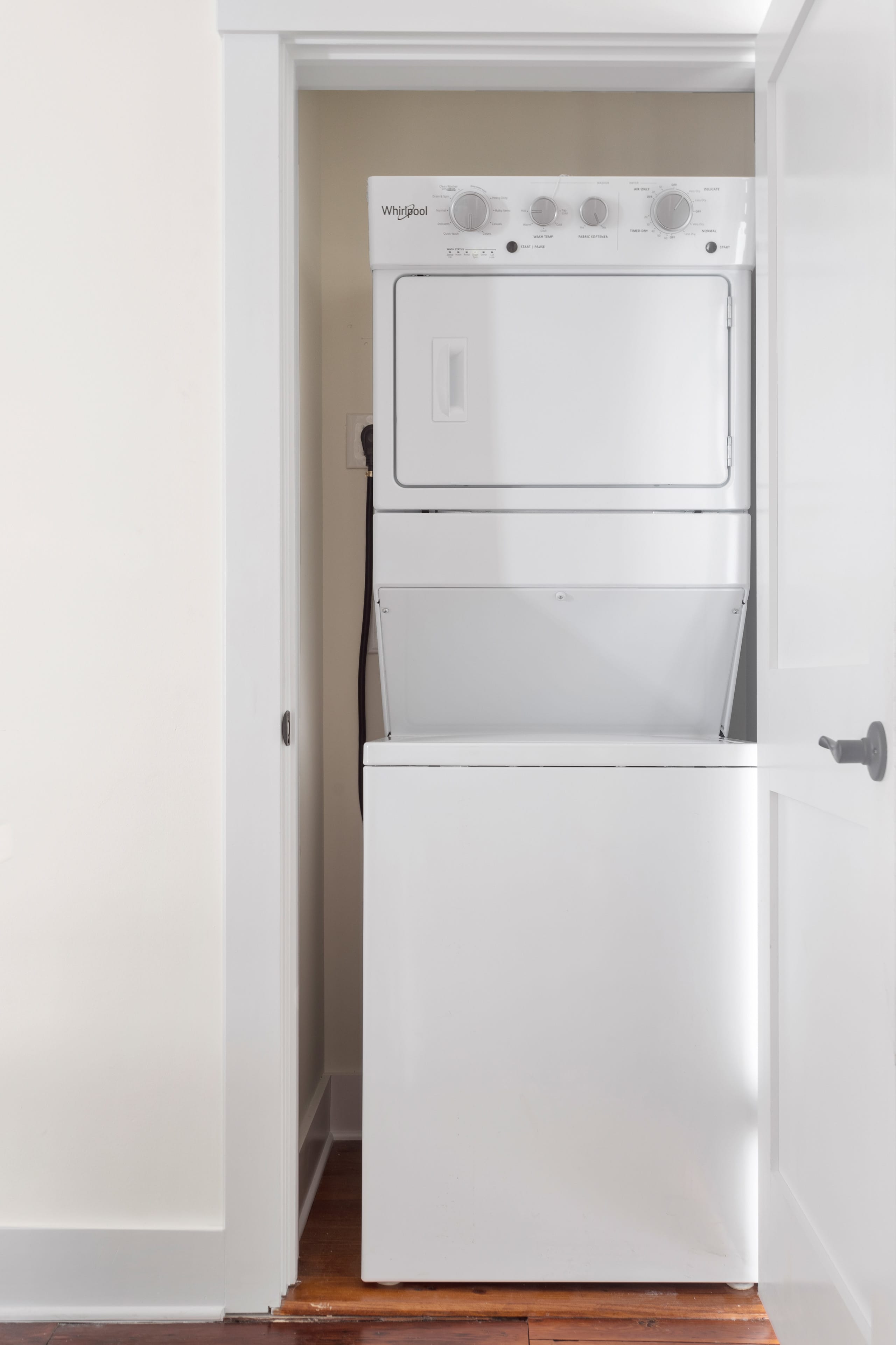 Washer and dryer on the second floor! 