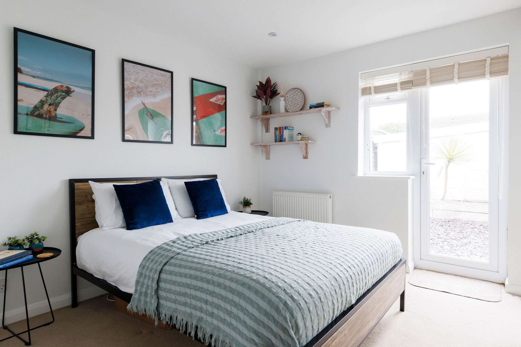 There is a second double room on the ground floor with a door that leads outside.