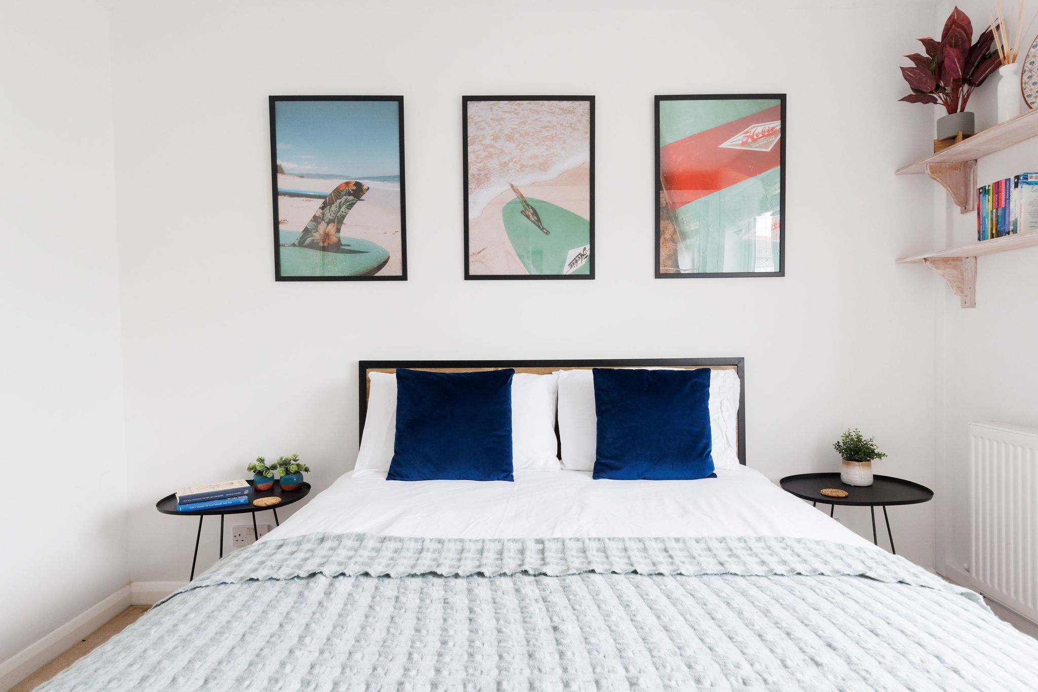 Stylish and fresh decor in the second double room.