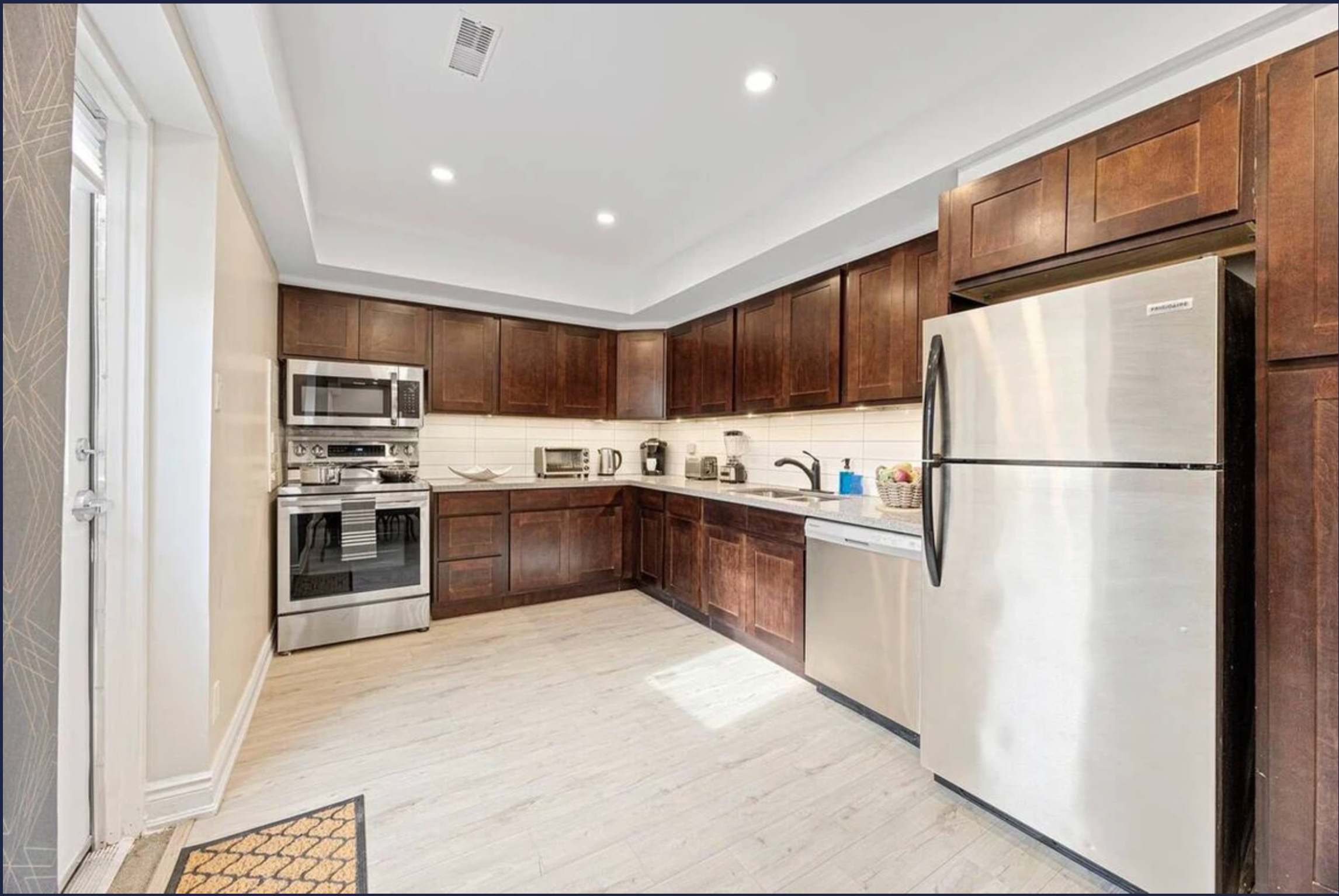 Fully Equipped Kitchen with Stainless Steel Appliances