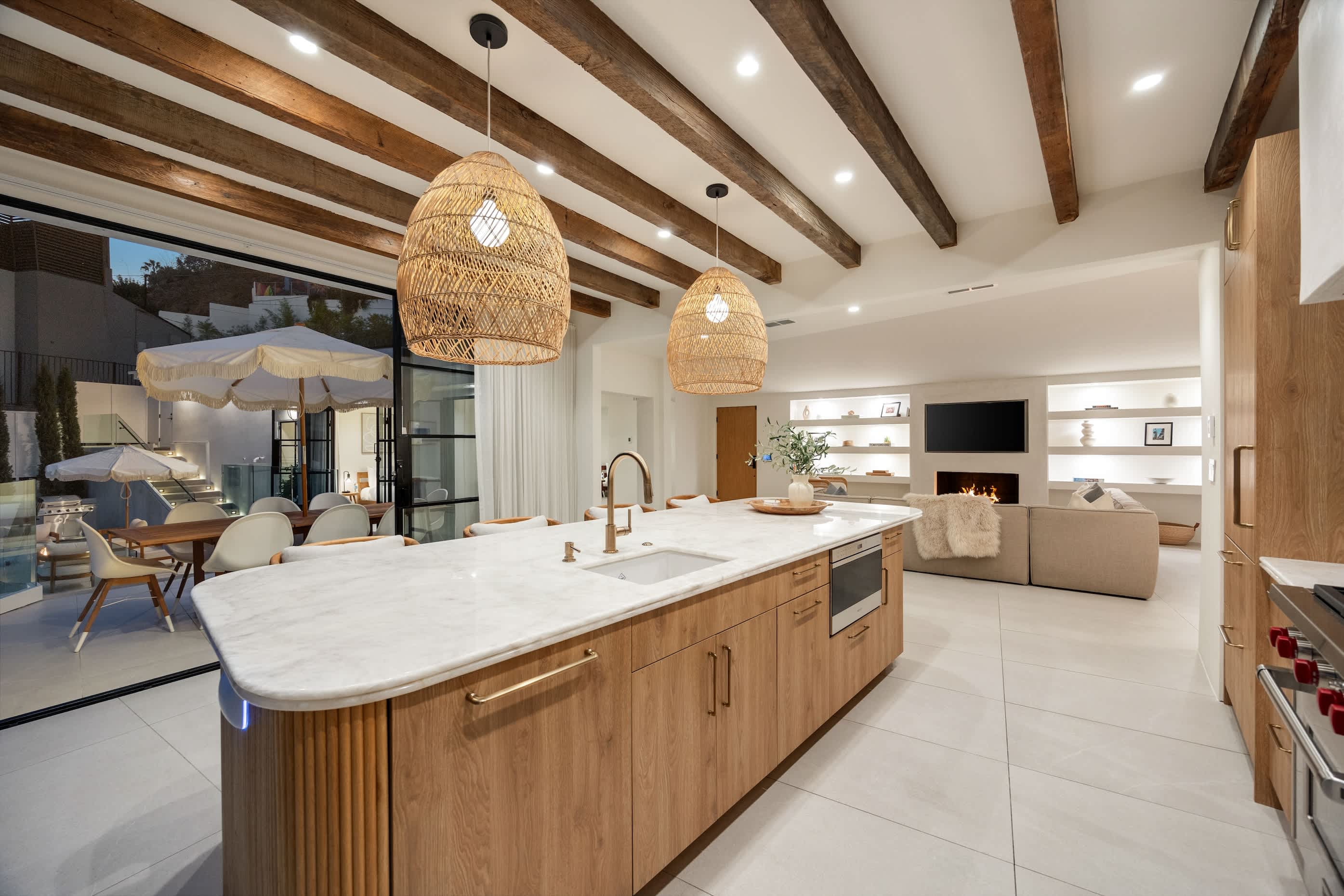 A chef’s dream kitchen with high-end appliances and ample counter space.