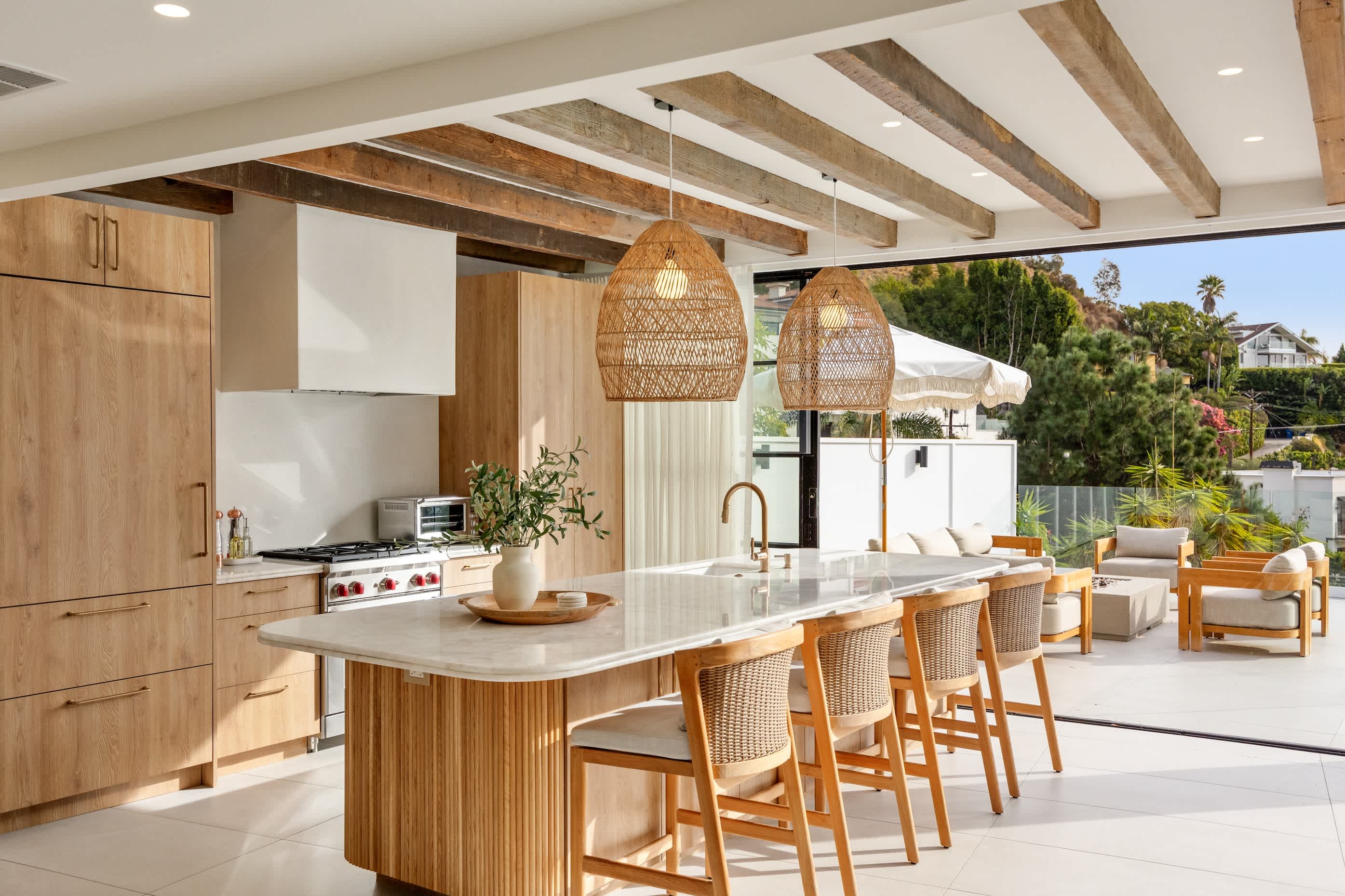 A stylish centerpiece for culinary adventures and casual gatherings.