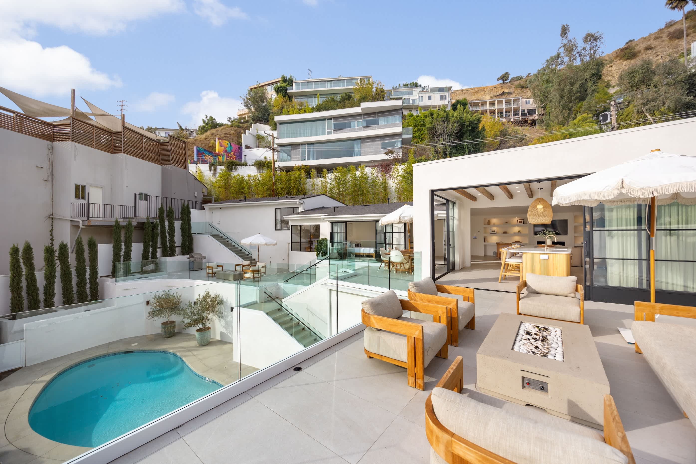 Hillside living at its finest.