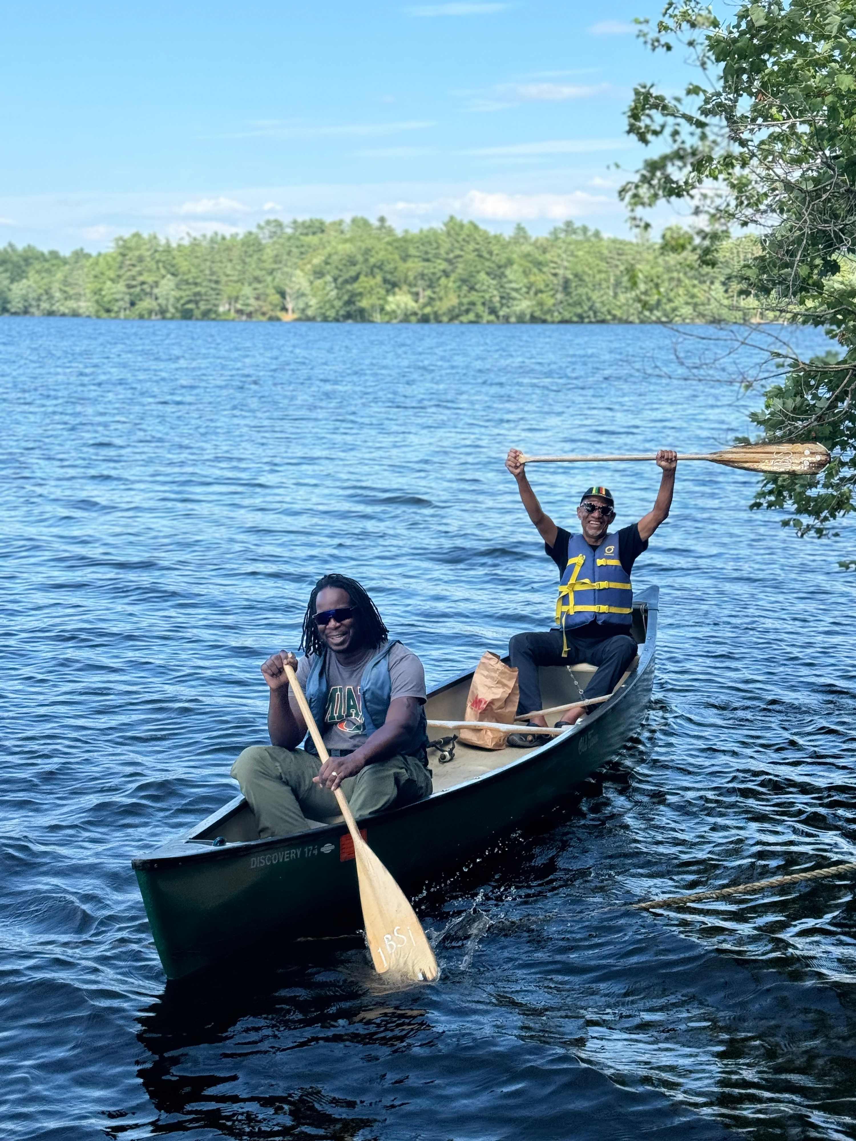 Explore the lake in canoes, kayaks, and SUPs.