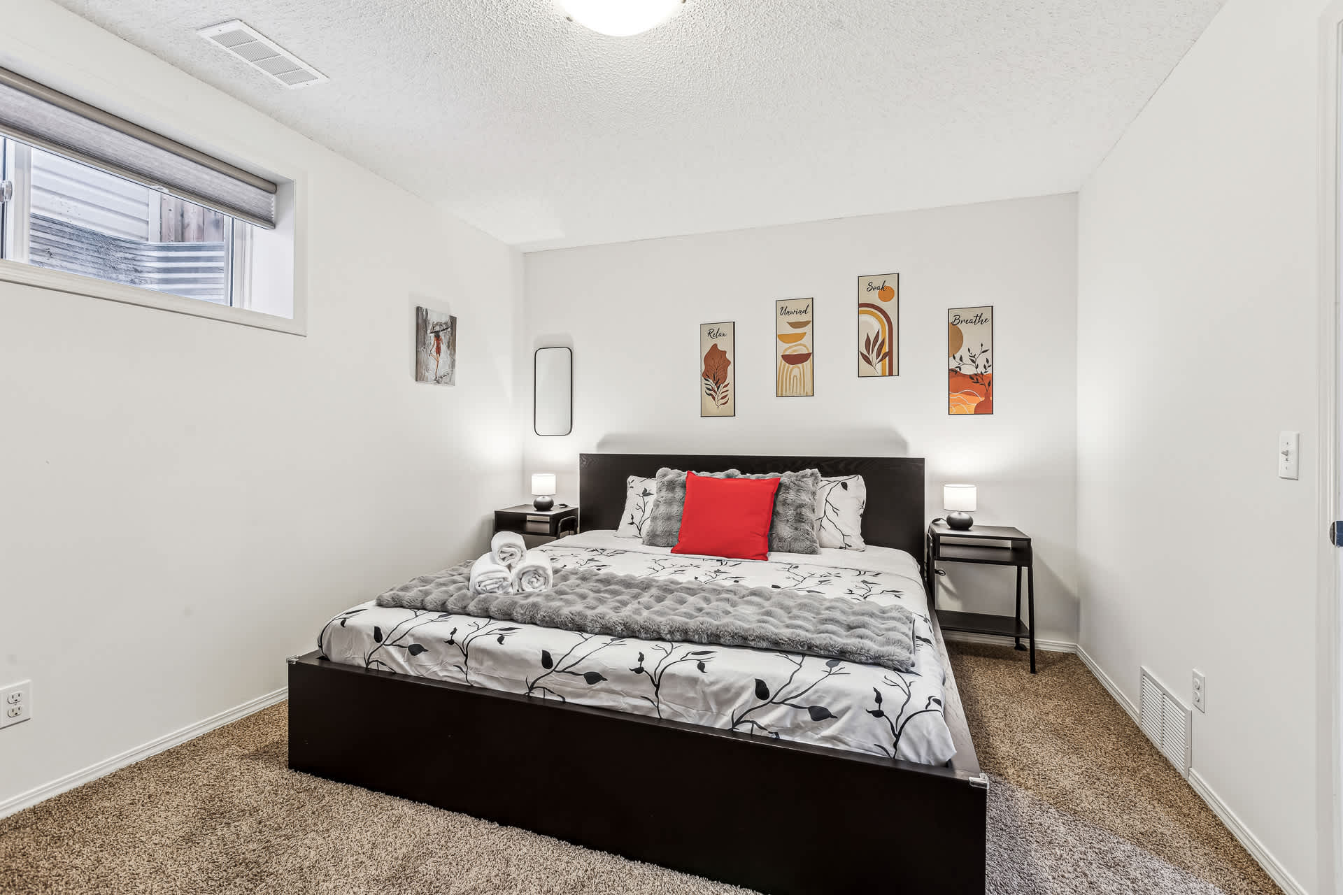 Fresh Bedding and Comfy Pillows