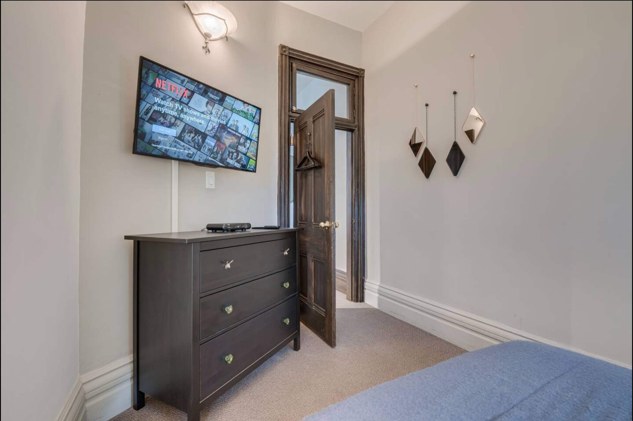 Queen Bedroom with Smart TV