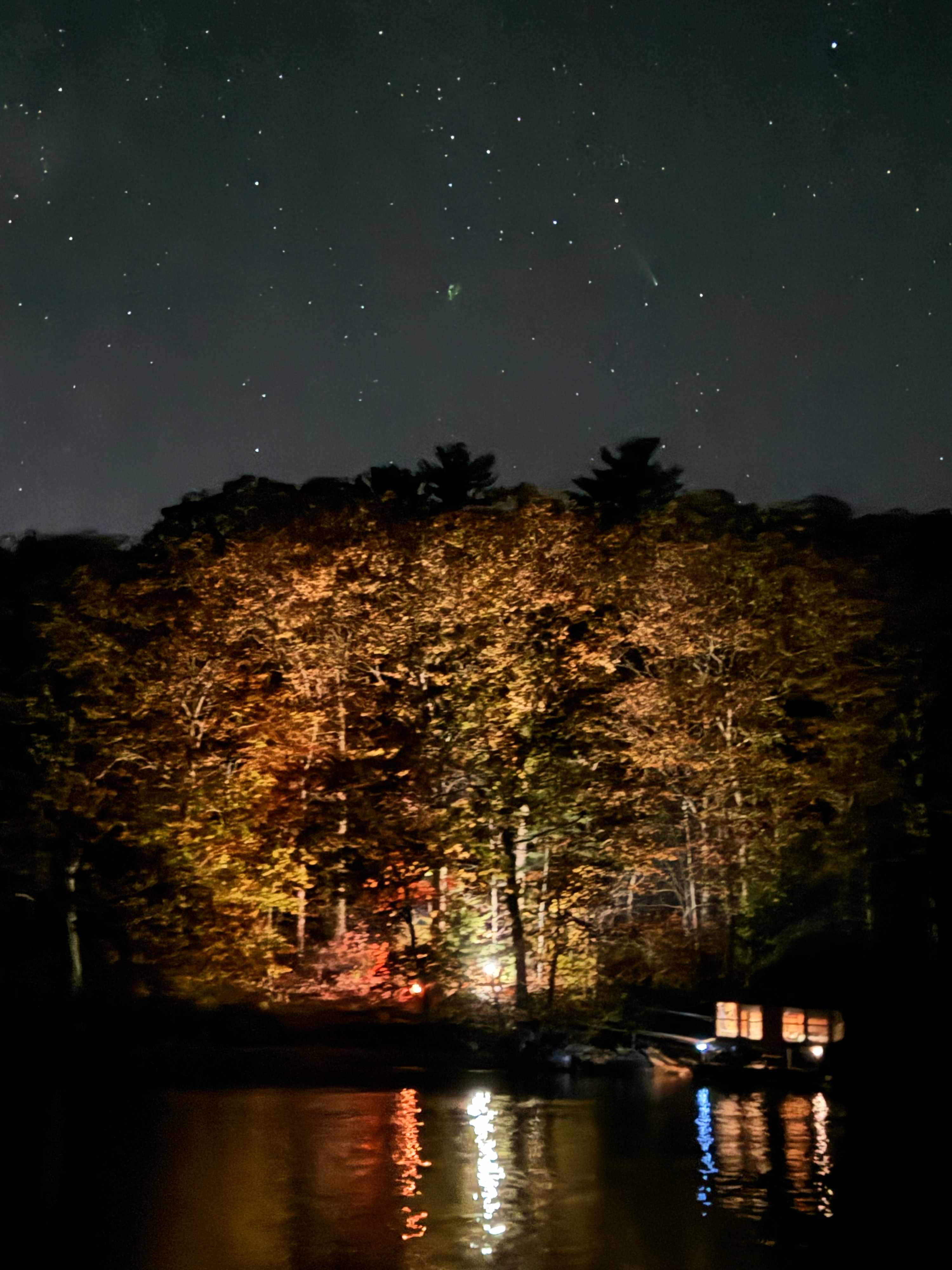 Another magical night at the campfire on the waterfront.