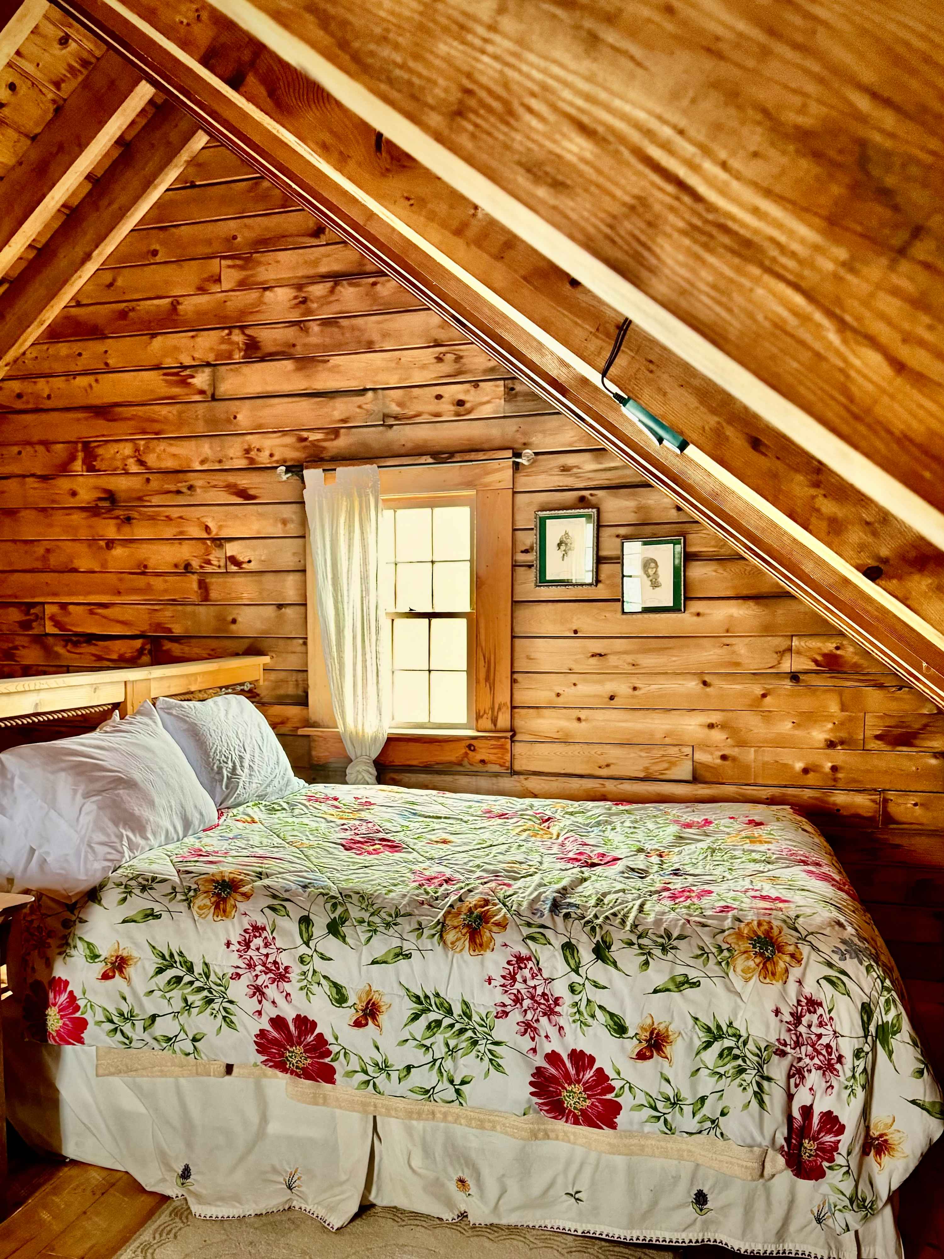 Super comfy queen bed in the sleeping loft.