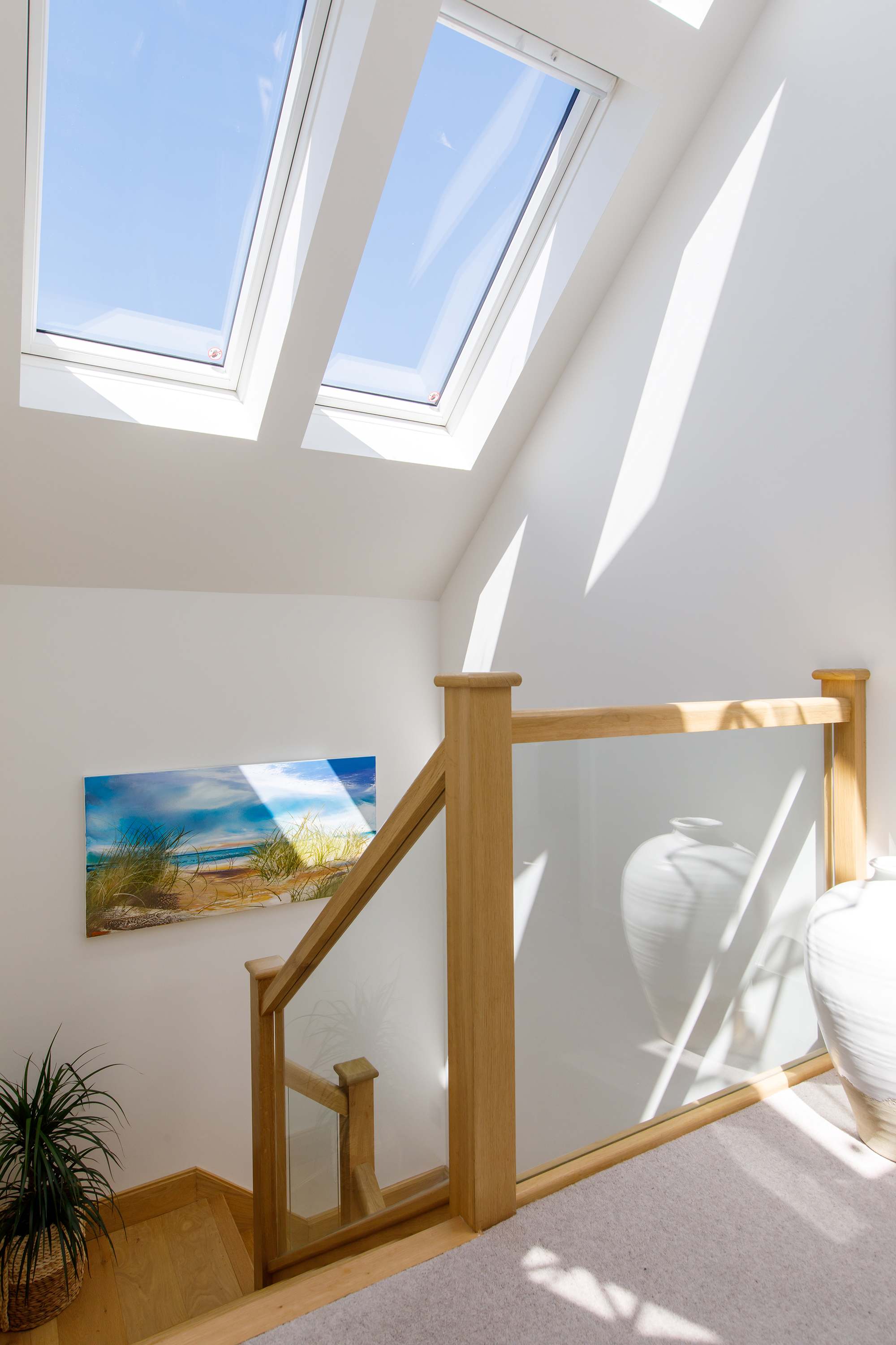 The home is light, airy and contemporary in design.