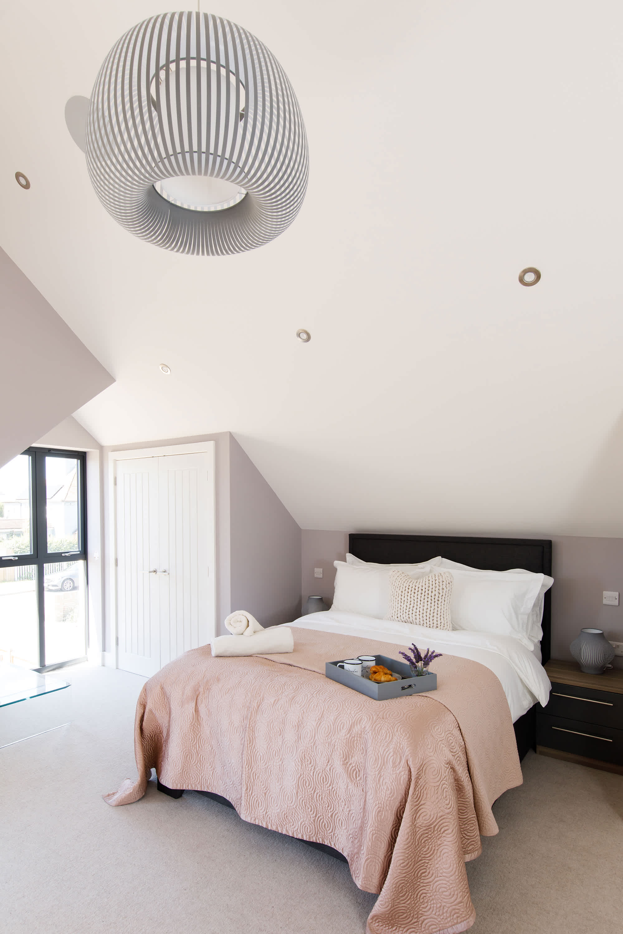 Enjoy breakfast in bed as the sun comes up.