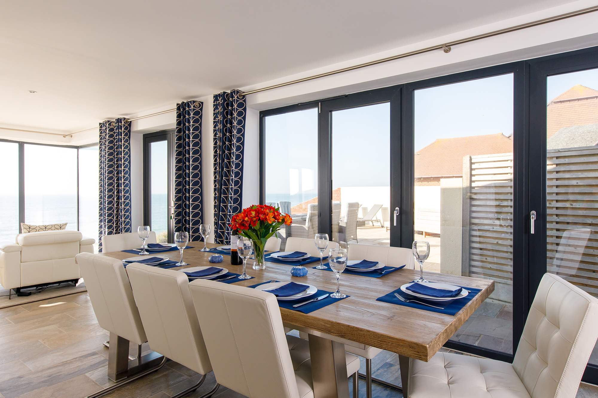 Spend long evenings eating and catching up with friends and family over dinner.