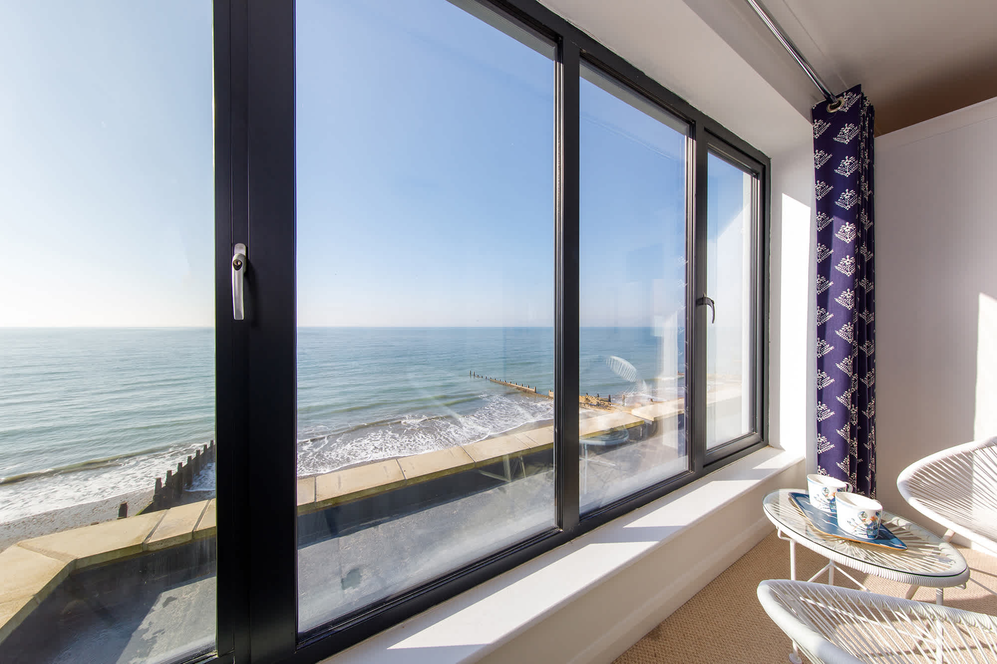 Whatever the weather, the views from the bedrooms are unbeatable.