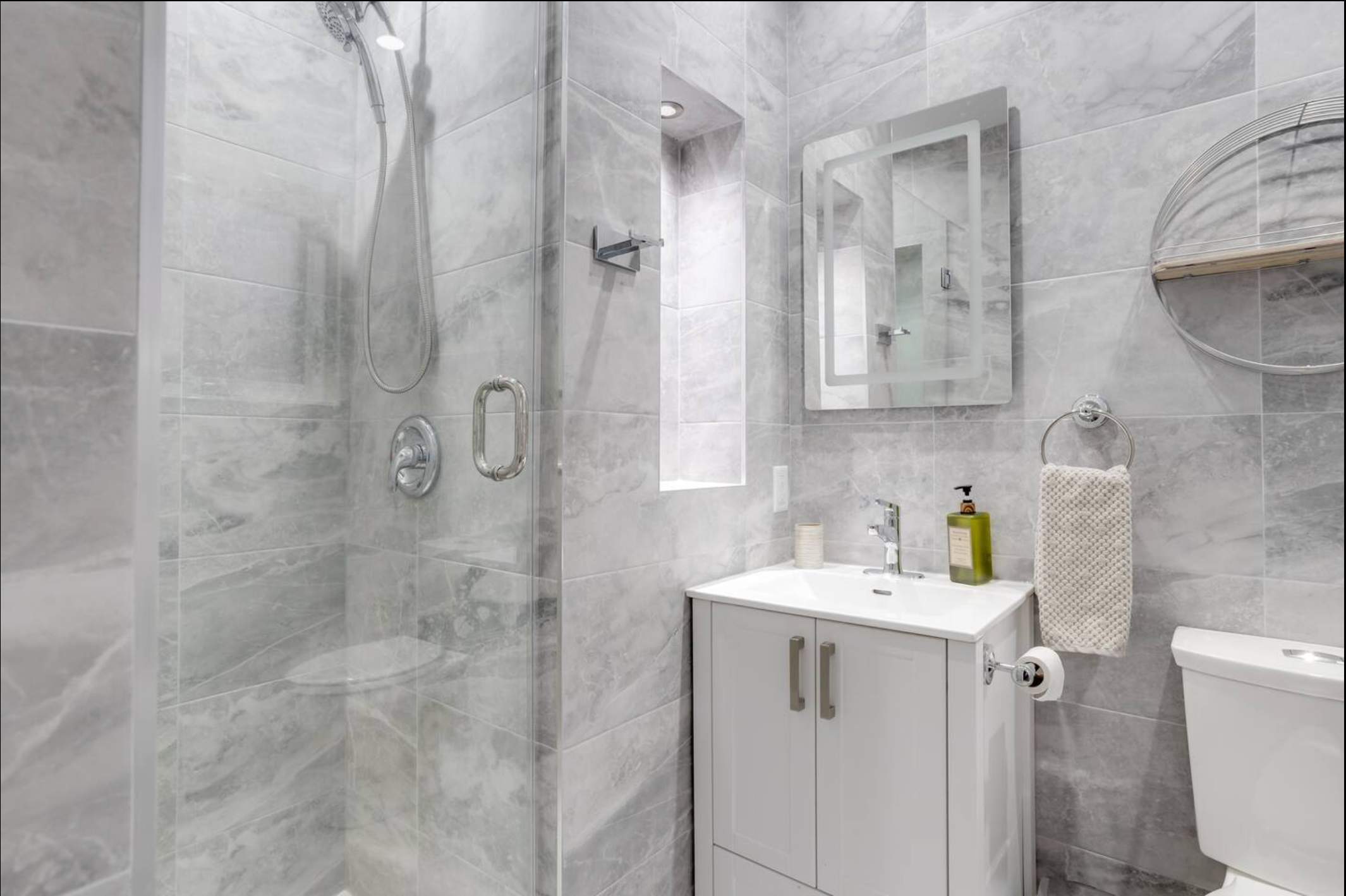 Modern Bathroom with Standing Shower
