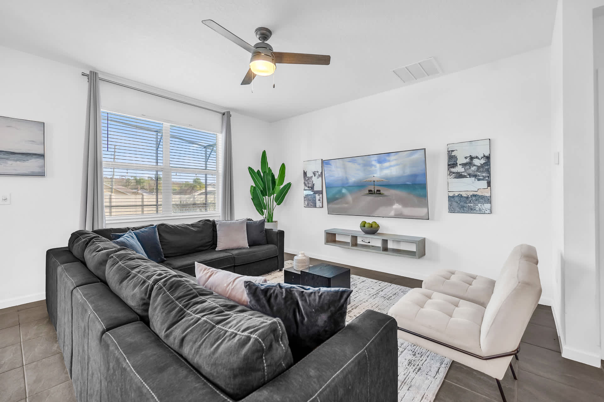 Living Room with Large Windows and Natural Light