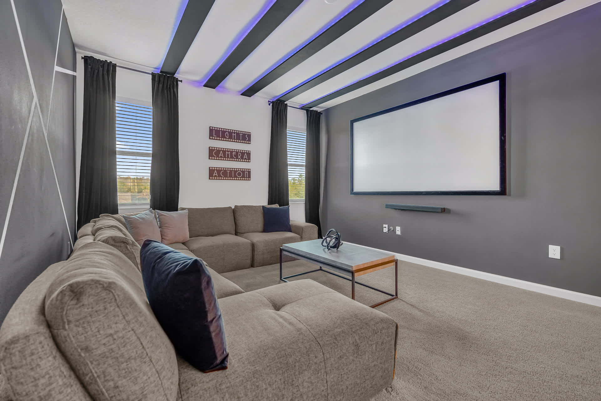 Upstairs Lounge with Air Hockey and Big Screen TV
