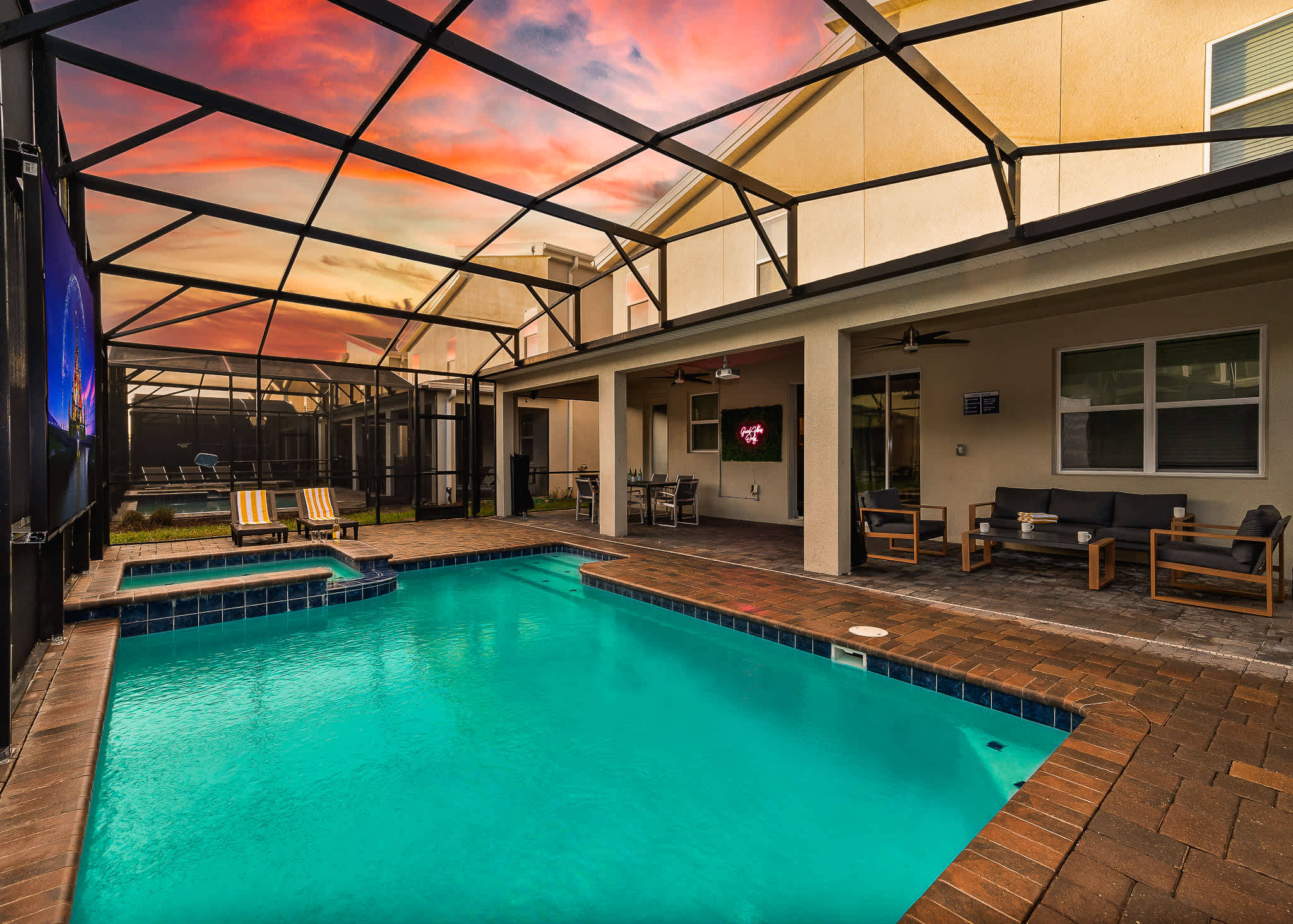 Family villa w/pool, hot tub & water park