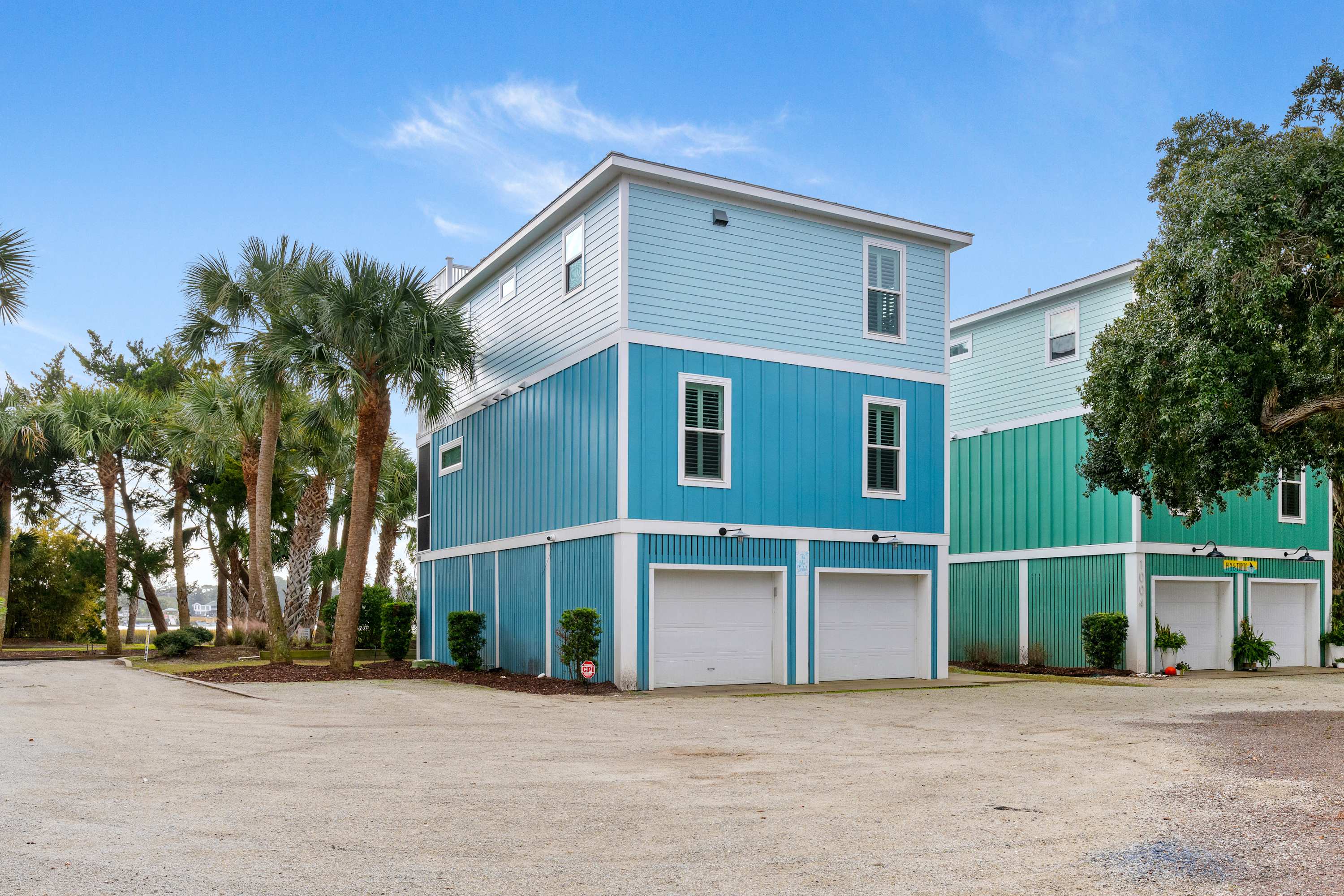  Front exterior of your Folly Beach rental!