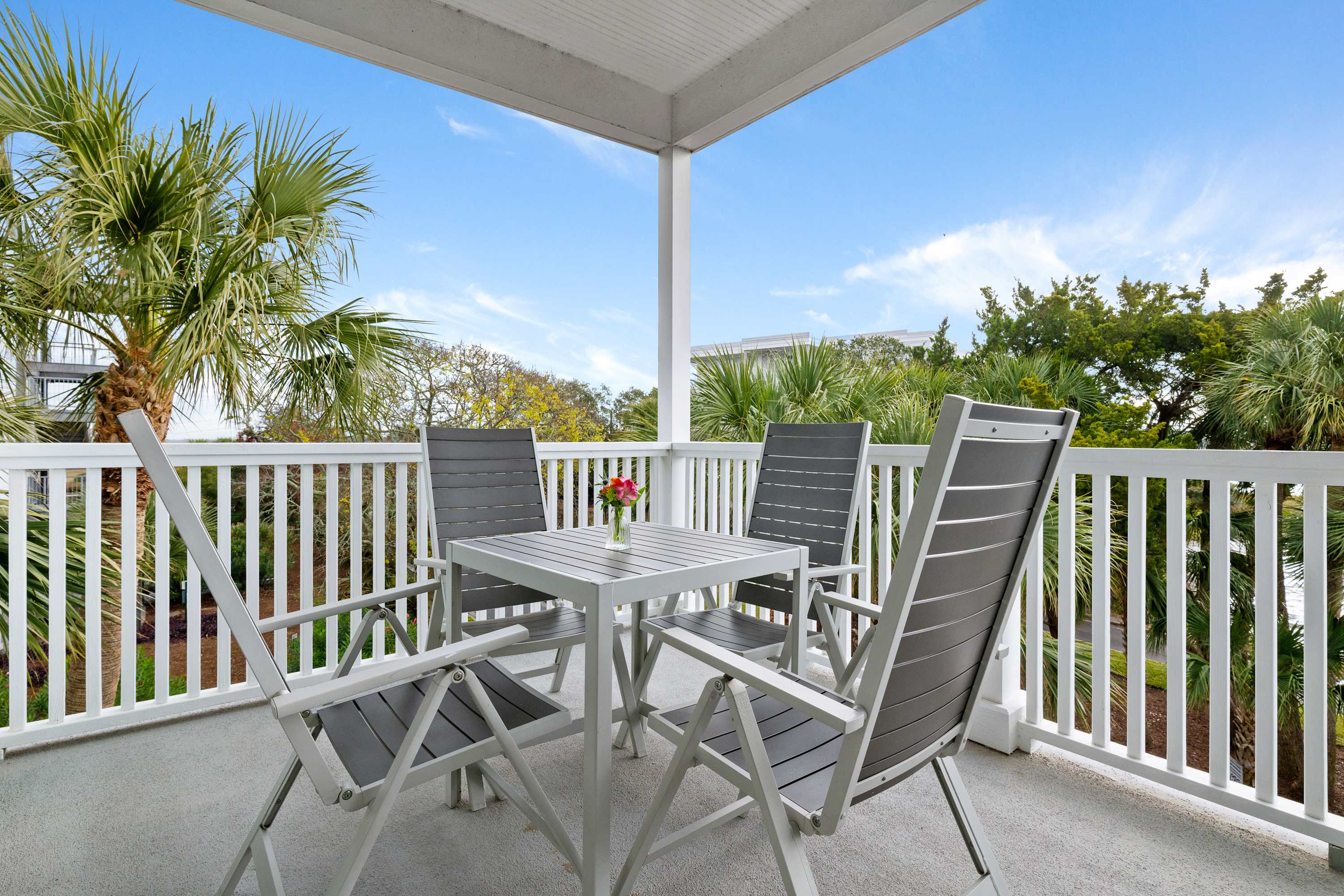 Balcony with seating for your group 