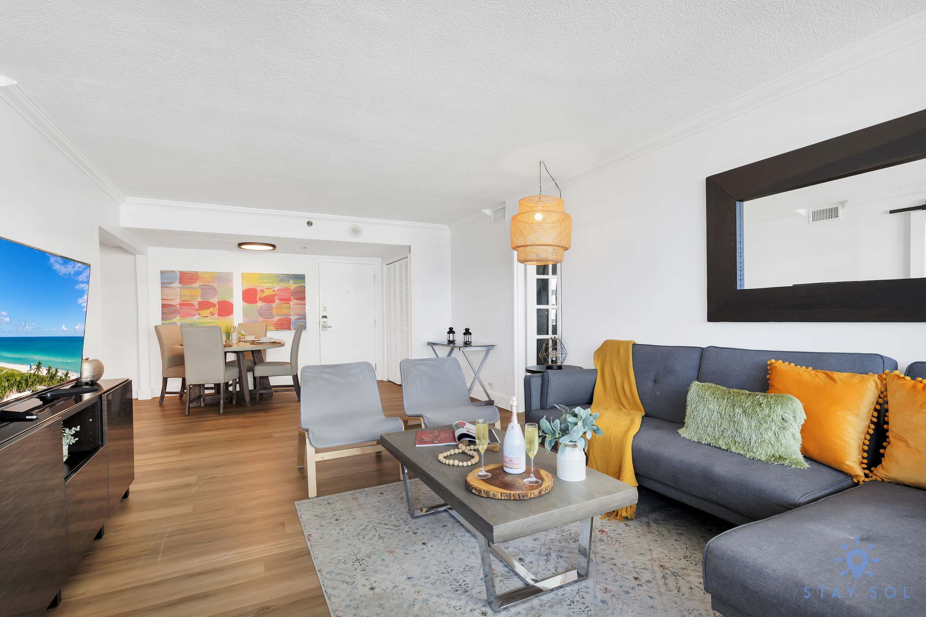 Stylish 2BR Apt • Ocean Views