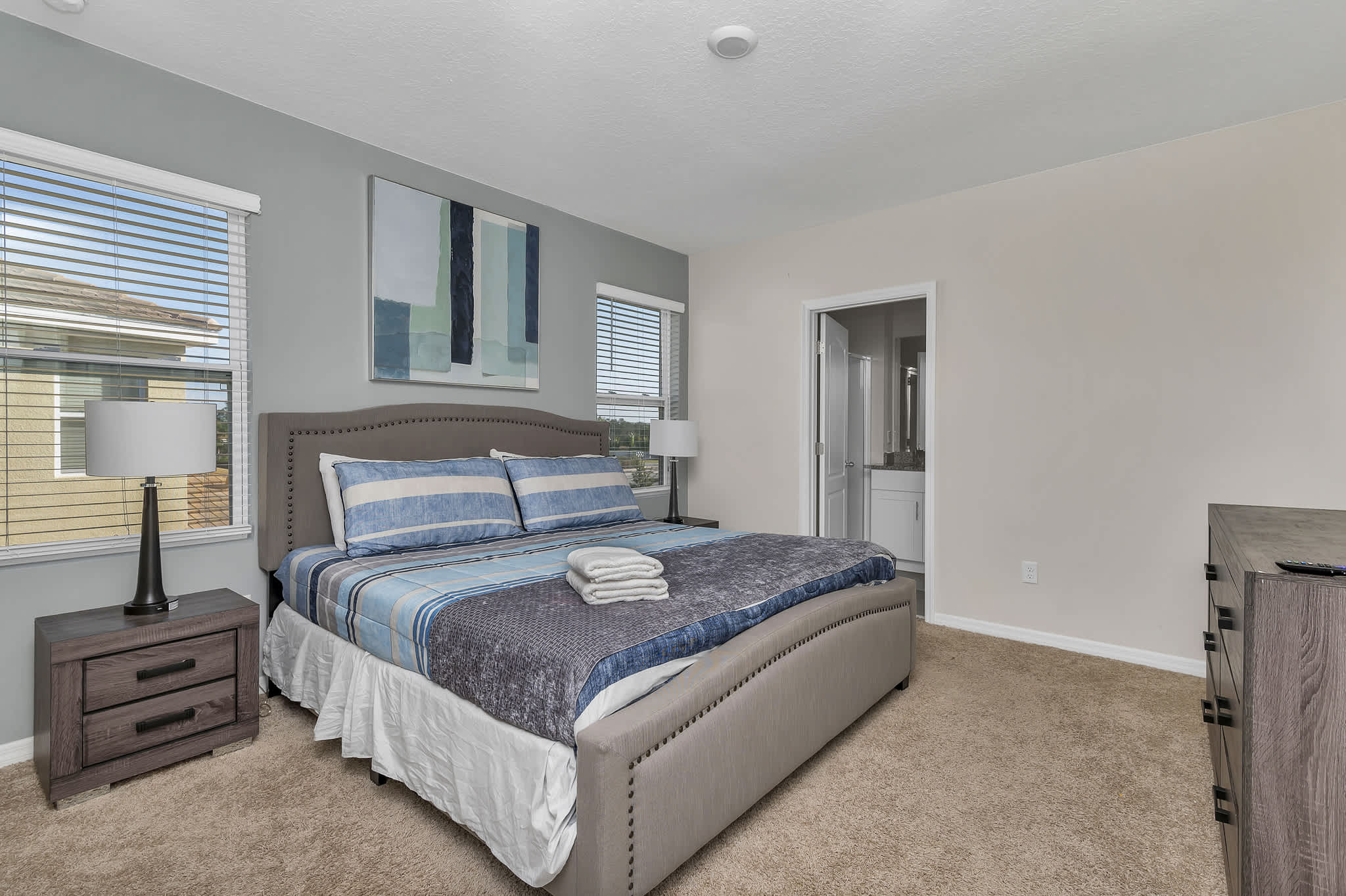 Second floor bedroom, King bed, bathroom attached