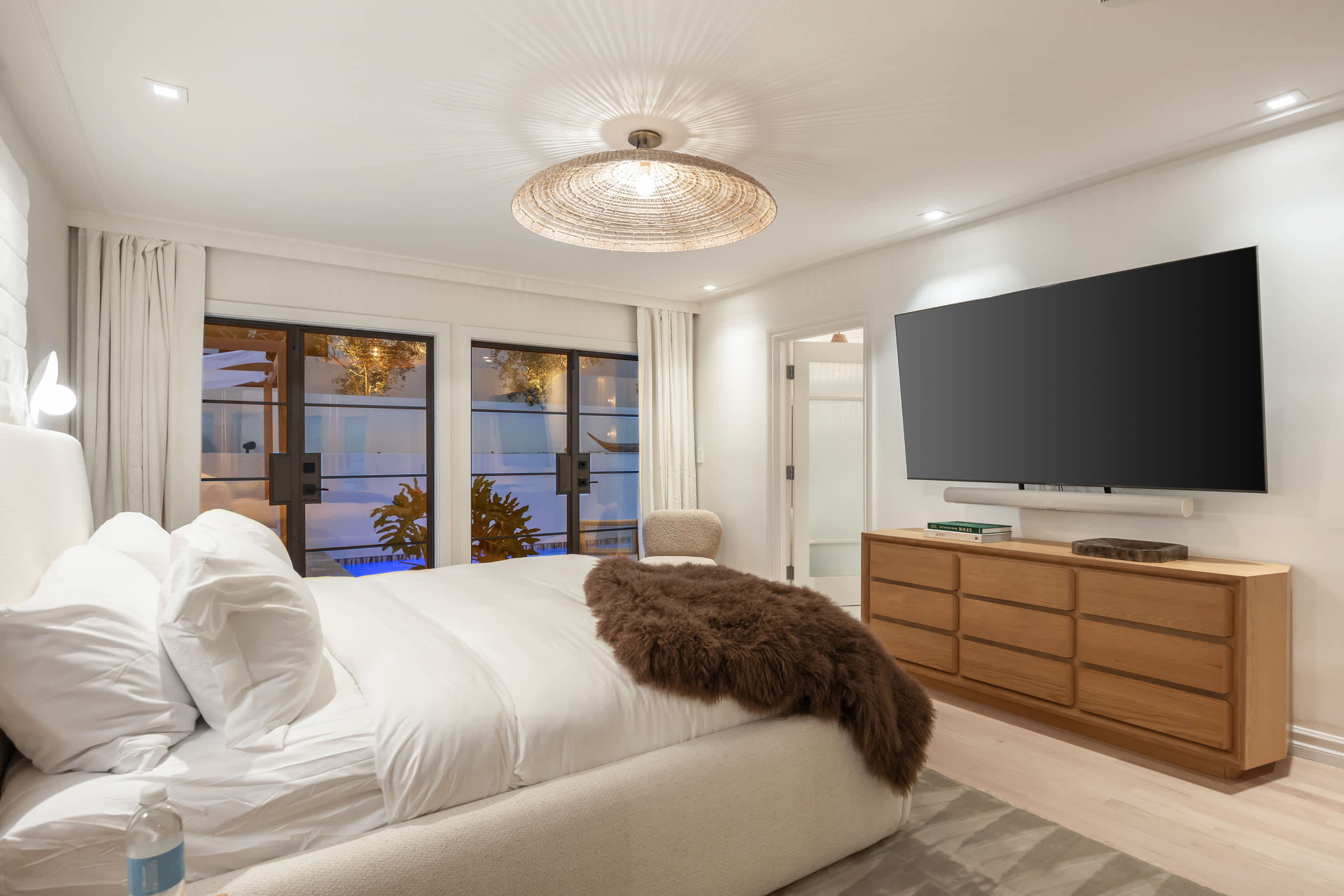 Offering peaceful nights with elegant craftsmanship, natural textures, and a serene ambiance.