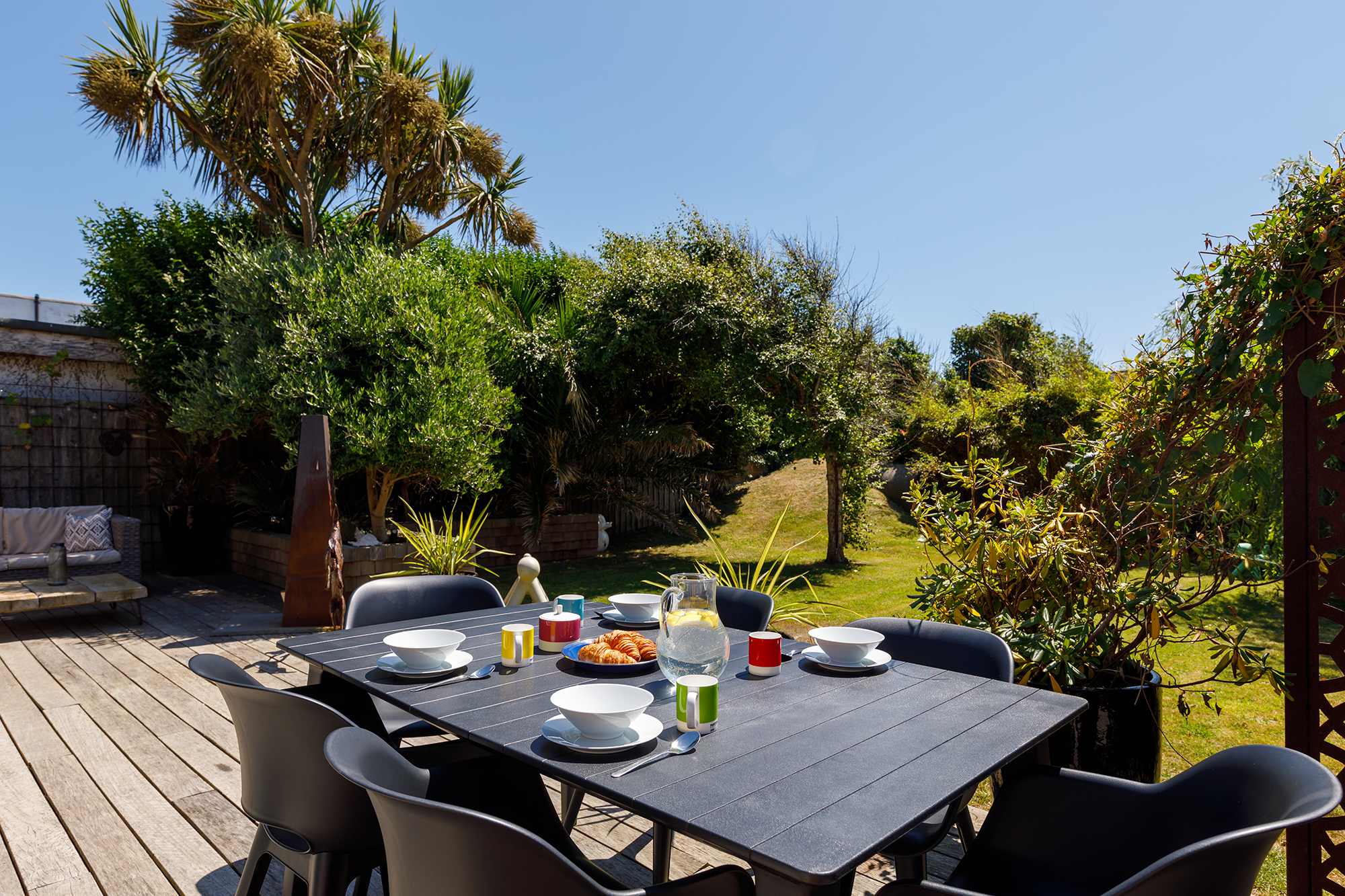 Take your breakfast whilst listening to the waves crashing on the beach