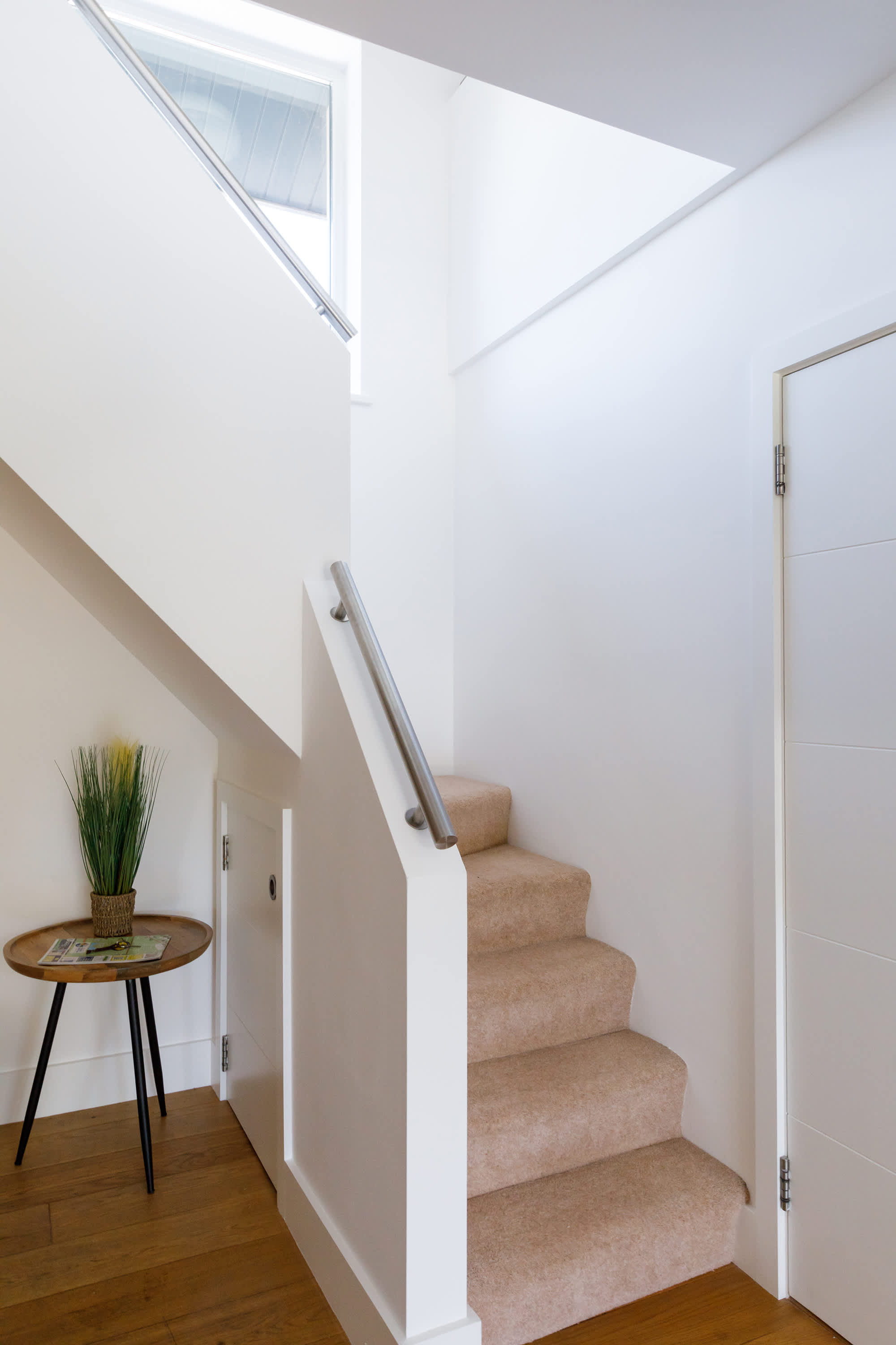 Staircase leading to the upper floor