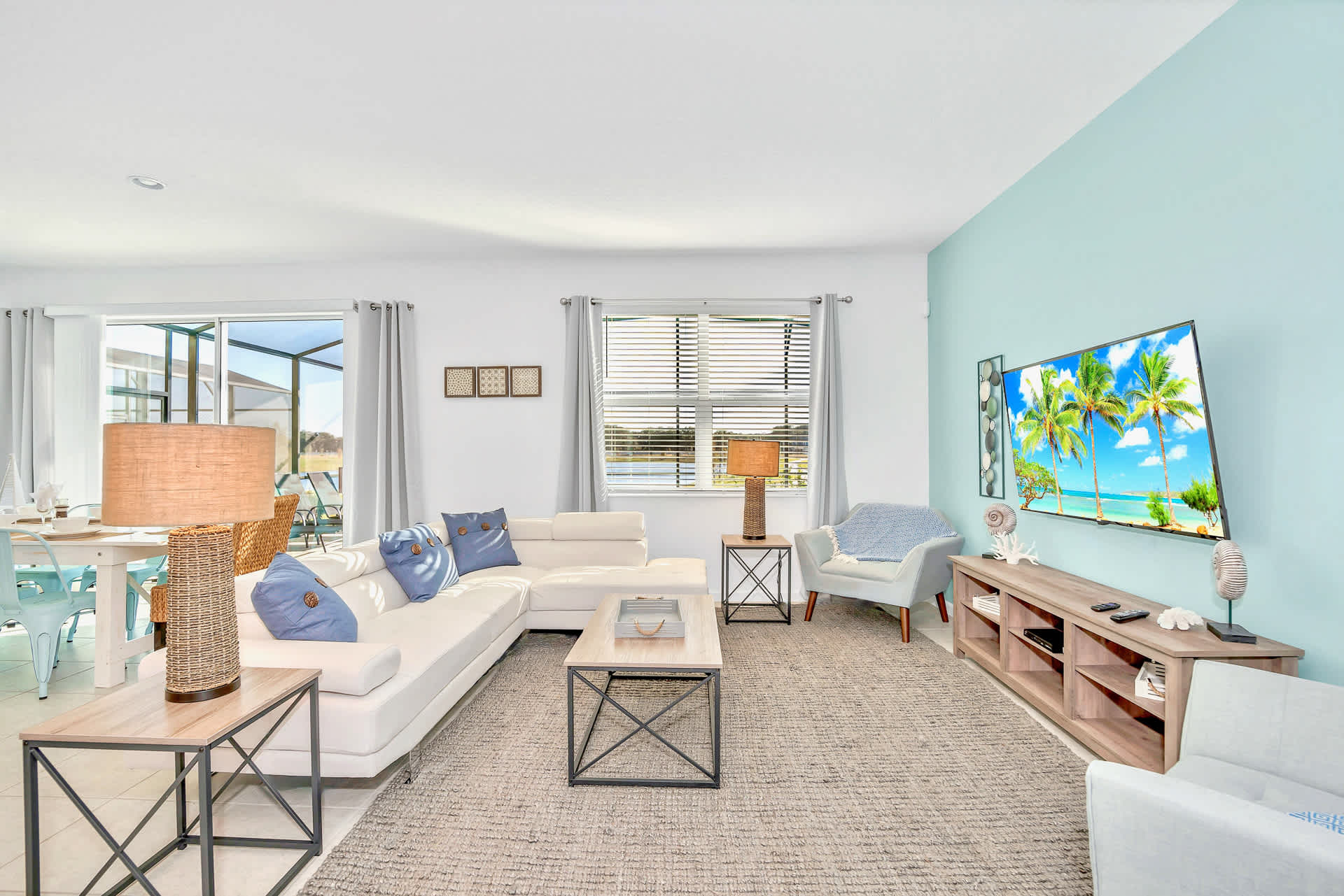 Living Room with Smart TV