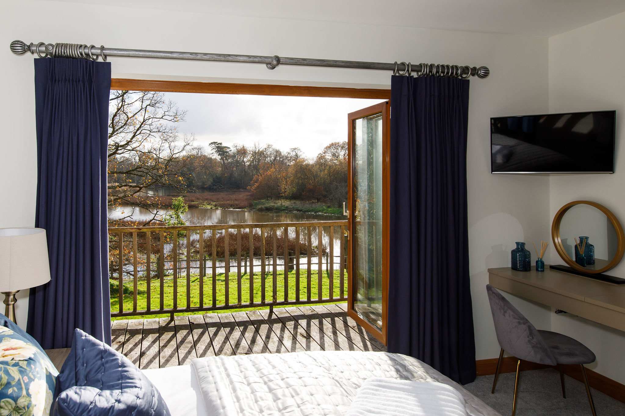 The home boasts six tastefully designed bedrooms, each offering its own serene escape.