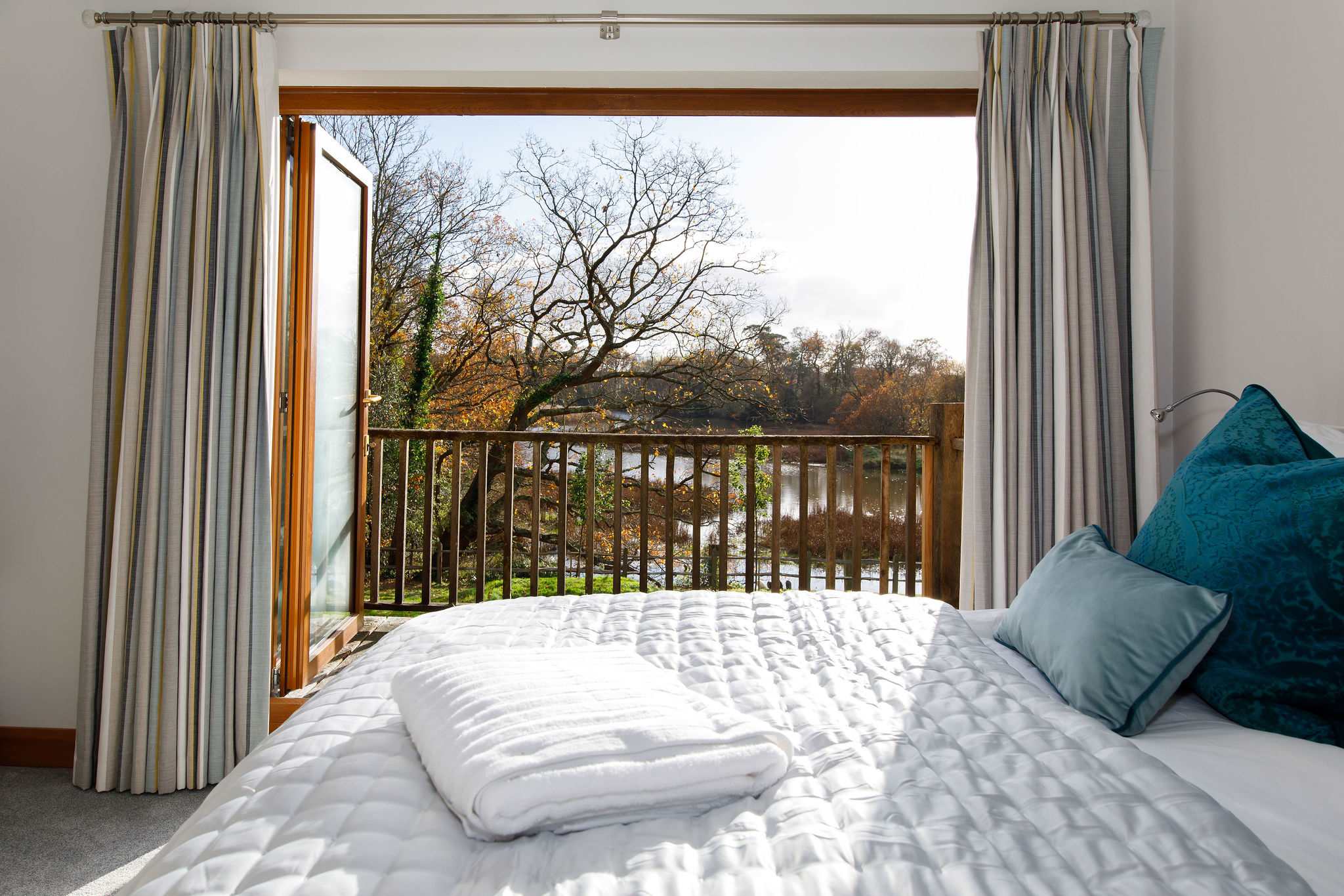 Open up the balcony doors and breathe in the country air.