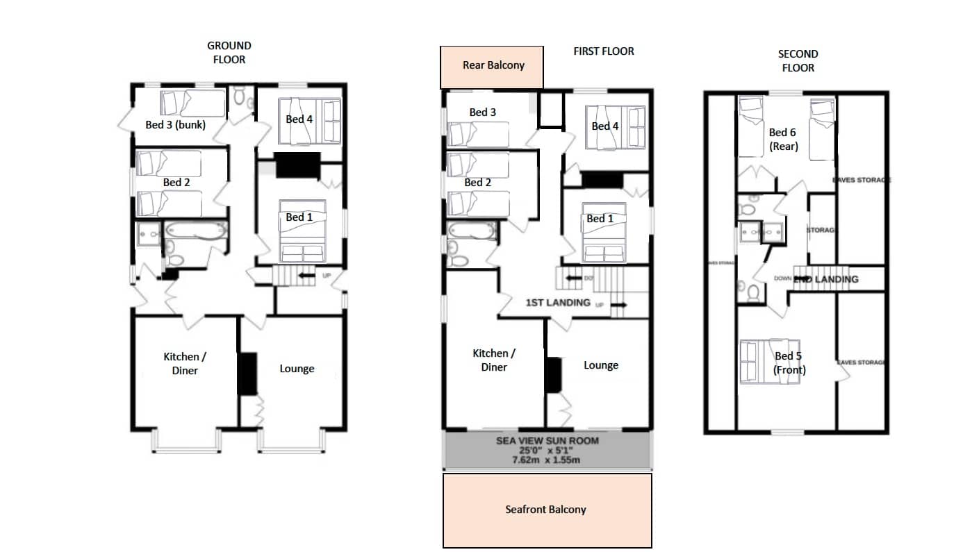 Choose which room you'd like to stay in. This listing is for both flats *note there is no internal connecting door