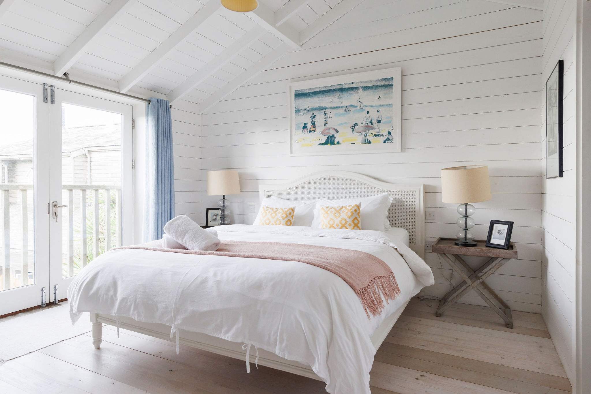 Charming master bedroom with a touch of rustic decor, offering a peaceful retreat for restful nights